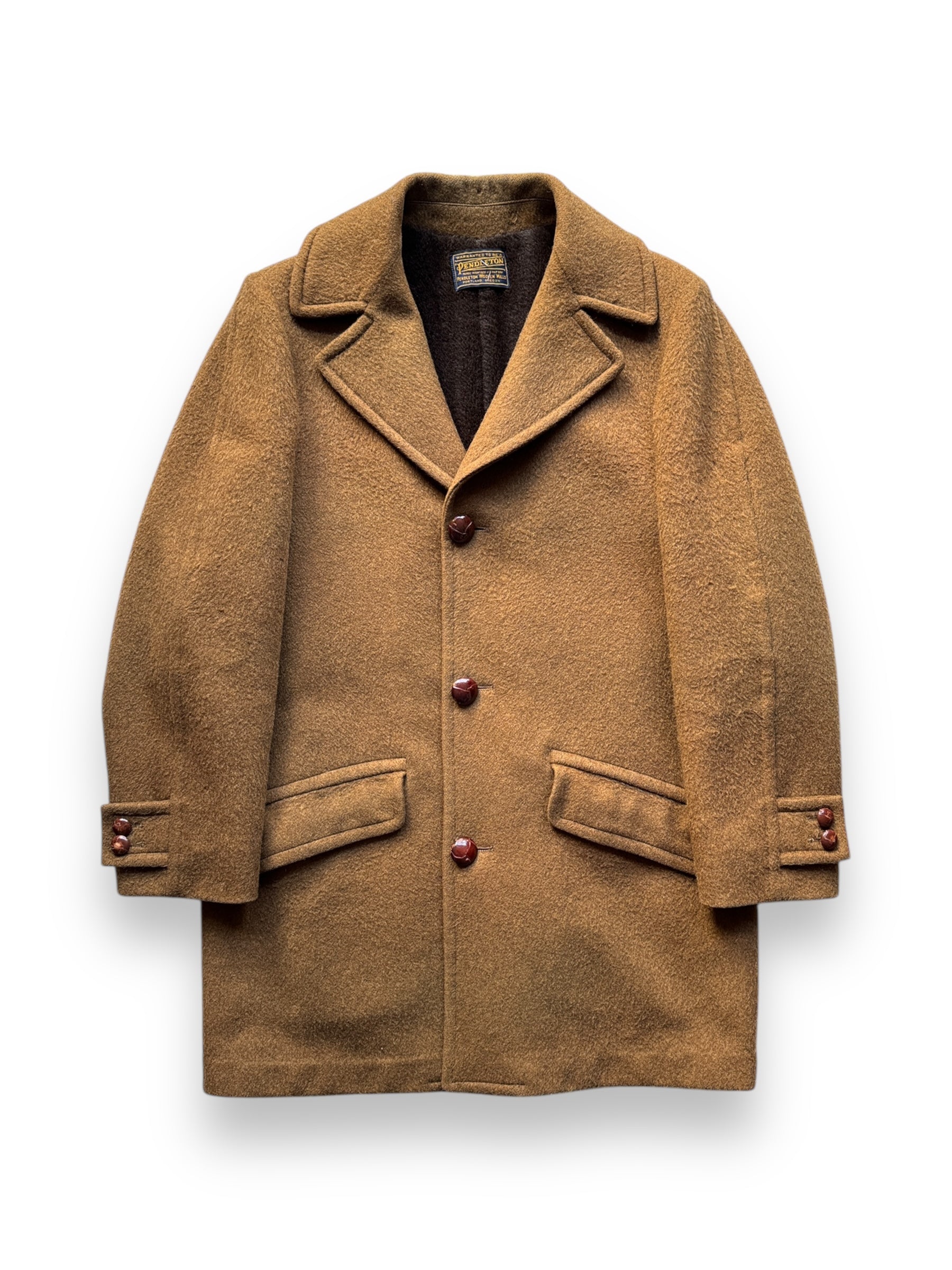 Vintage Pendleton Brown Wool Car Coat SZ L – The Barn Owl Vintage
