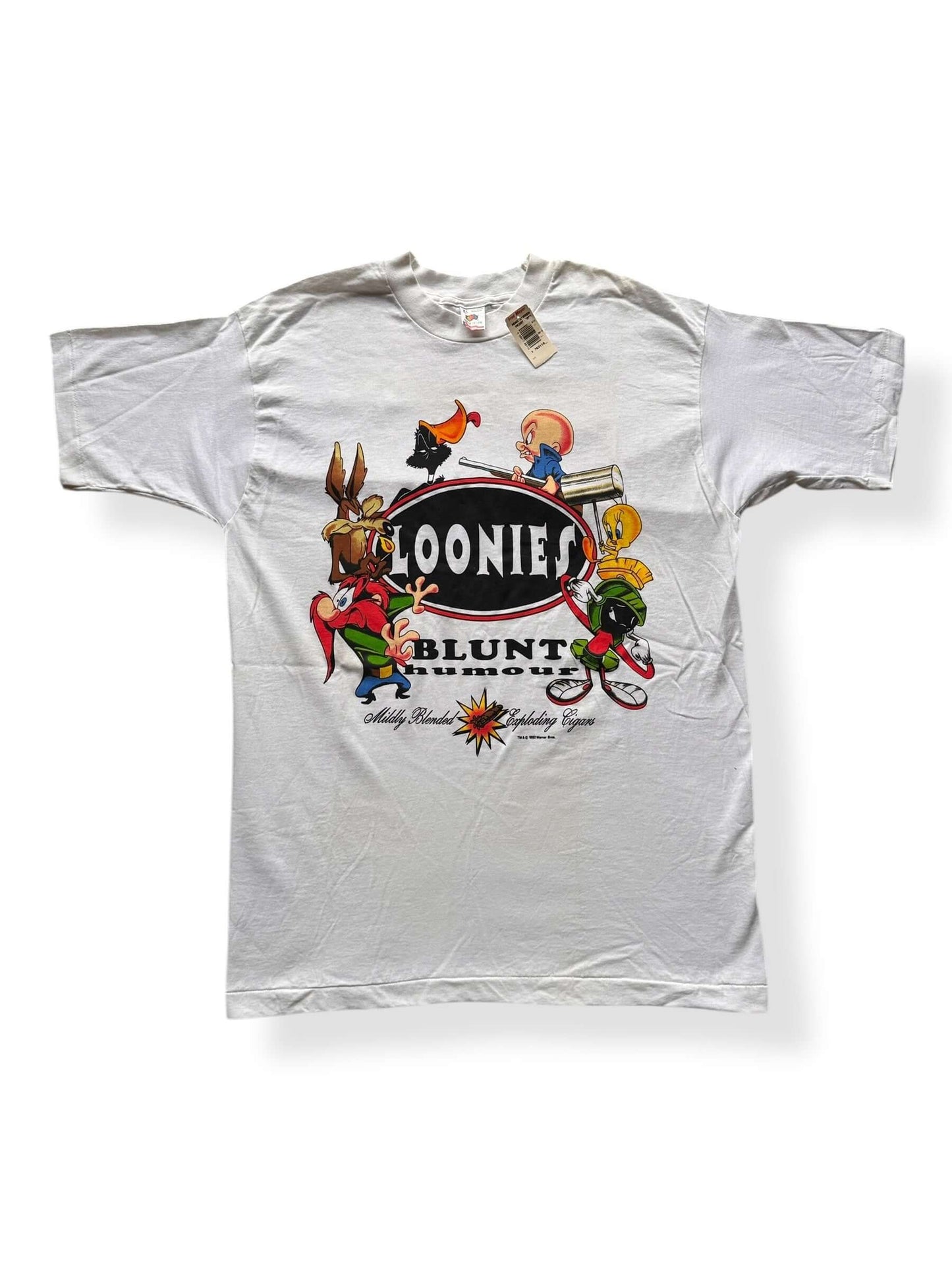 Front of Vintage NWT Loonies Blunts Tee SZ XL