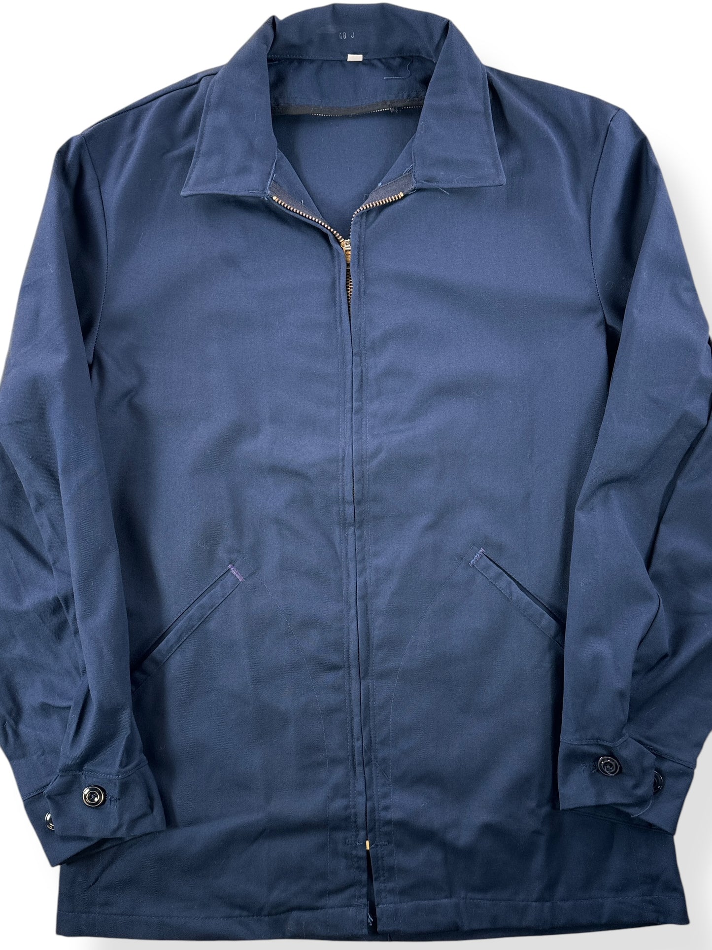 Front Close Up of Vintage Red Kap Gas Station Jacket SZ S