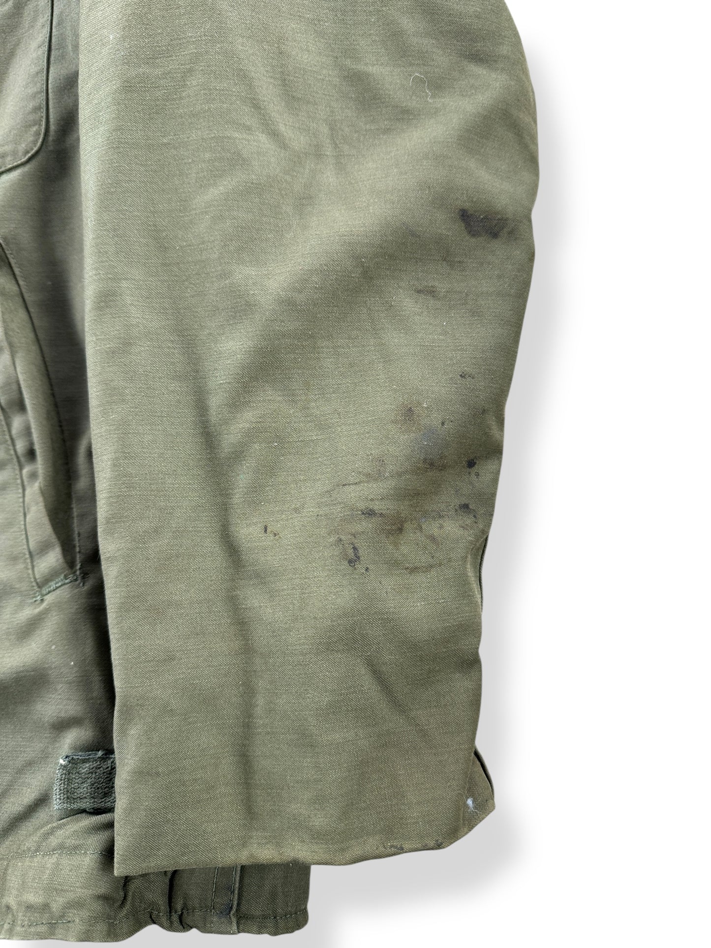 Wear on Sleeve of Vintage A-2 Deck Jacket SZ L AS IS