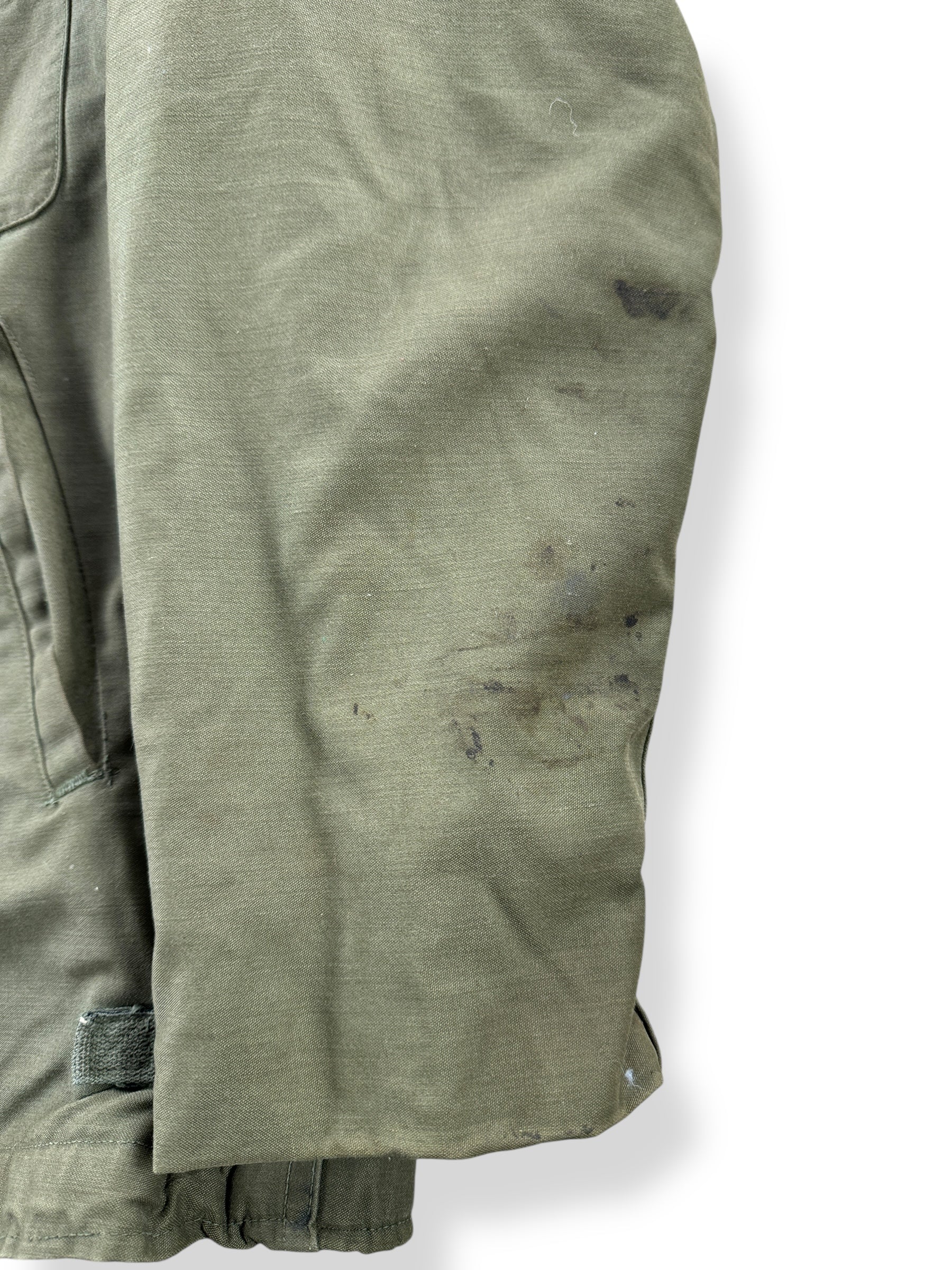 Wear on Sleeve of Vintage A-2 Deck Jacket SZ L AS IS