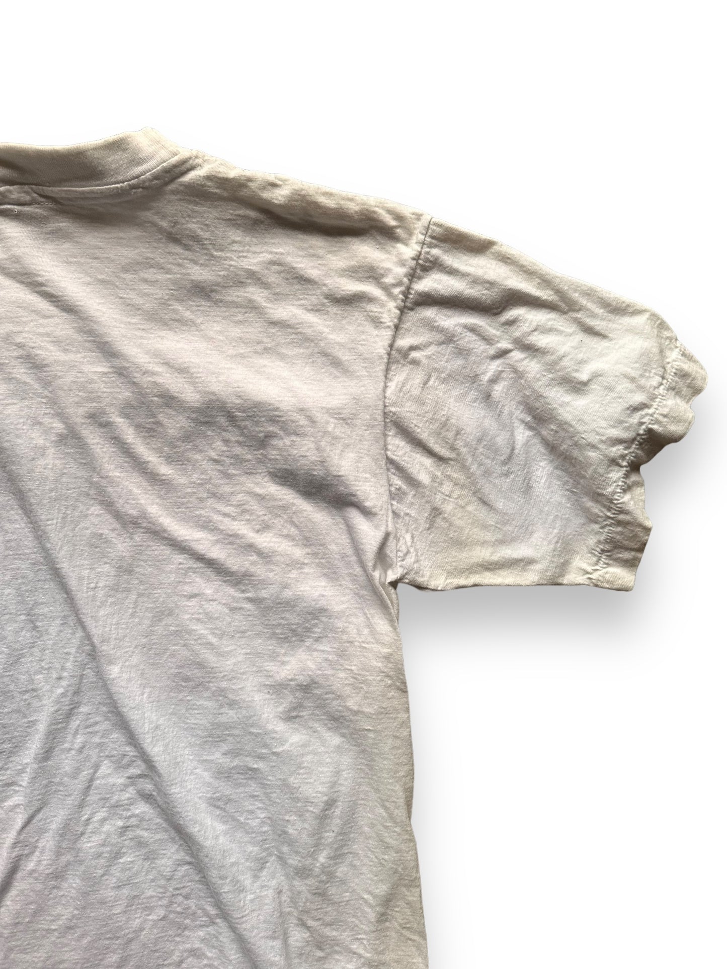 Right Rear View of Vintage 1991 Malcolm X Single Stitch Tee SZ M | Vintage Malcolm X T-Shirts Seattle | Barn Owl Vintage Clothing Seattle
