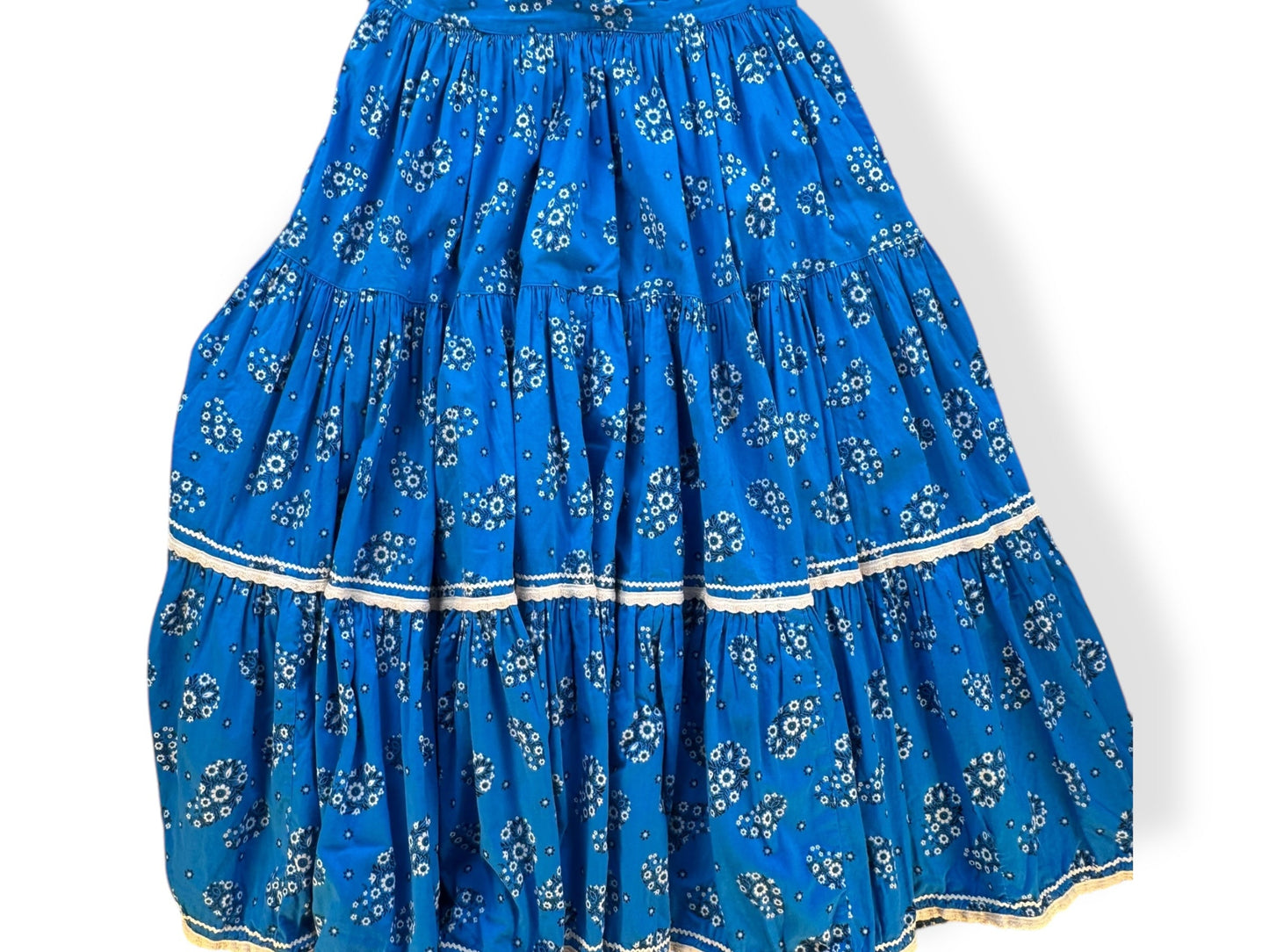 Back vie wof 1950s Thunderbird Bandana Skirt Set S