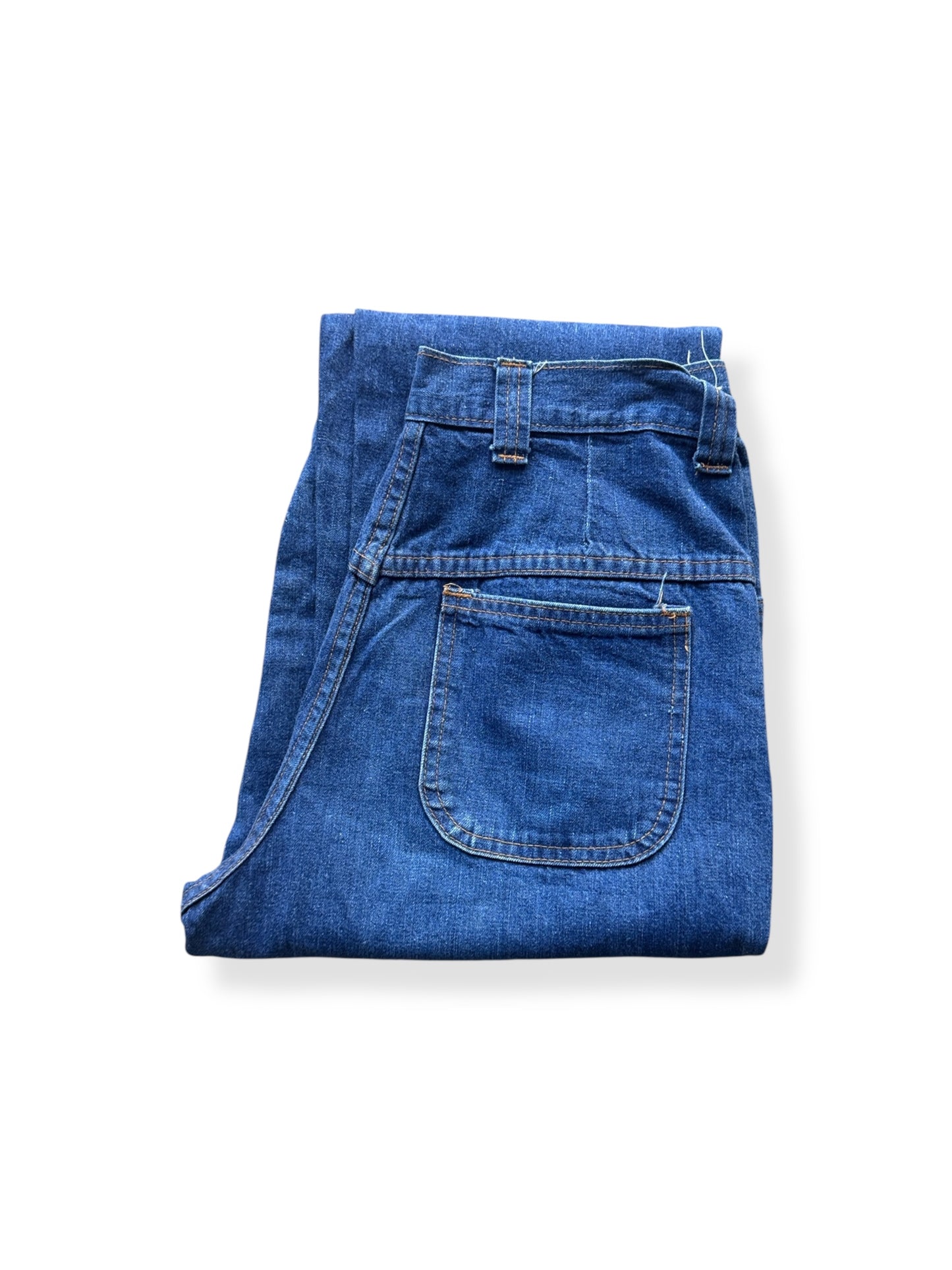 Folded Vintage Ladies Dungarees W28
