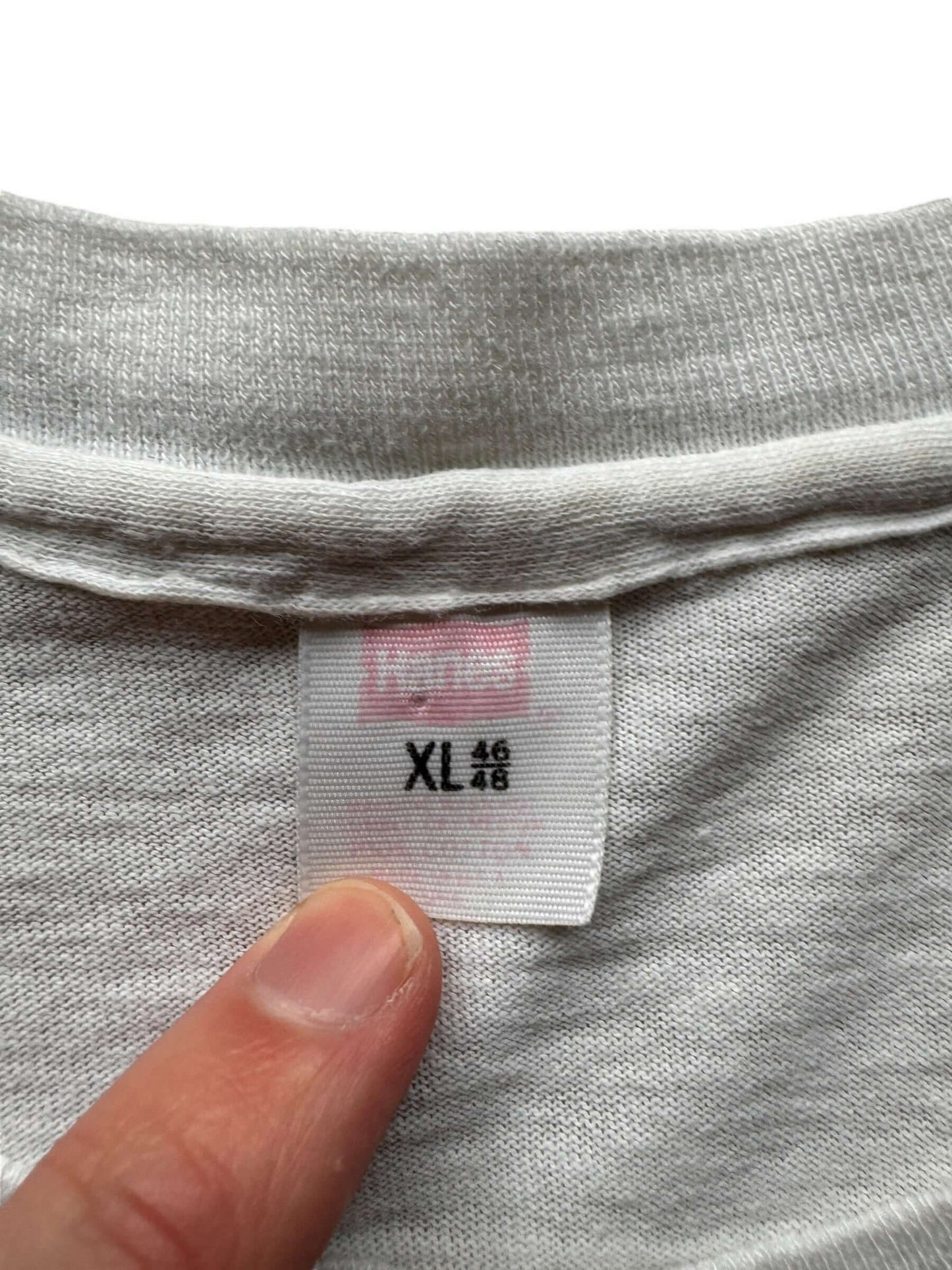 tag on Vintage 60s Hand Drawn "Winner's Circle" Auto Racing Tee SZ L