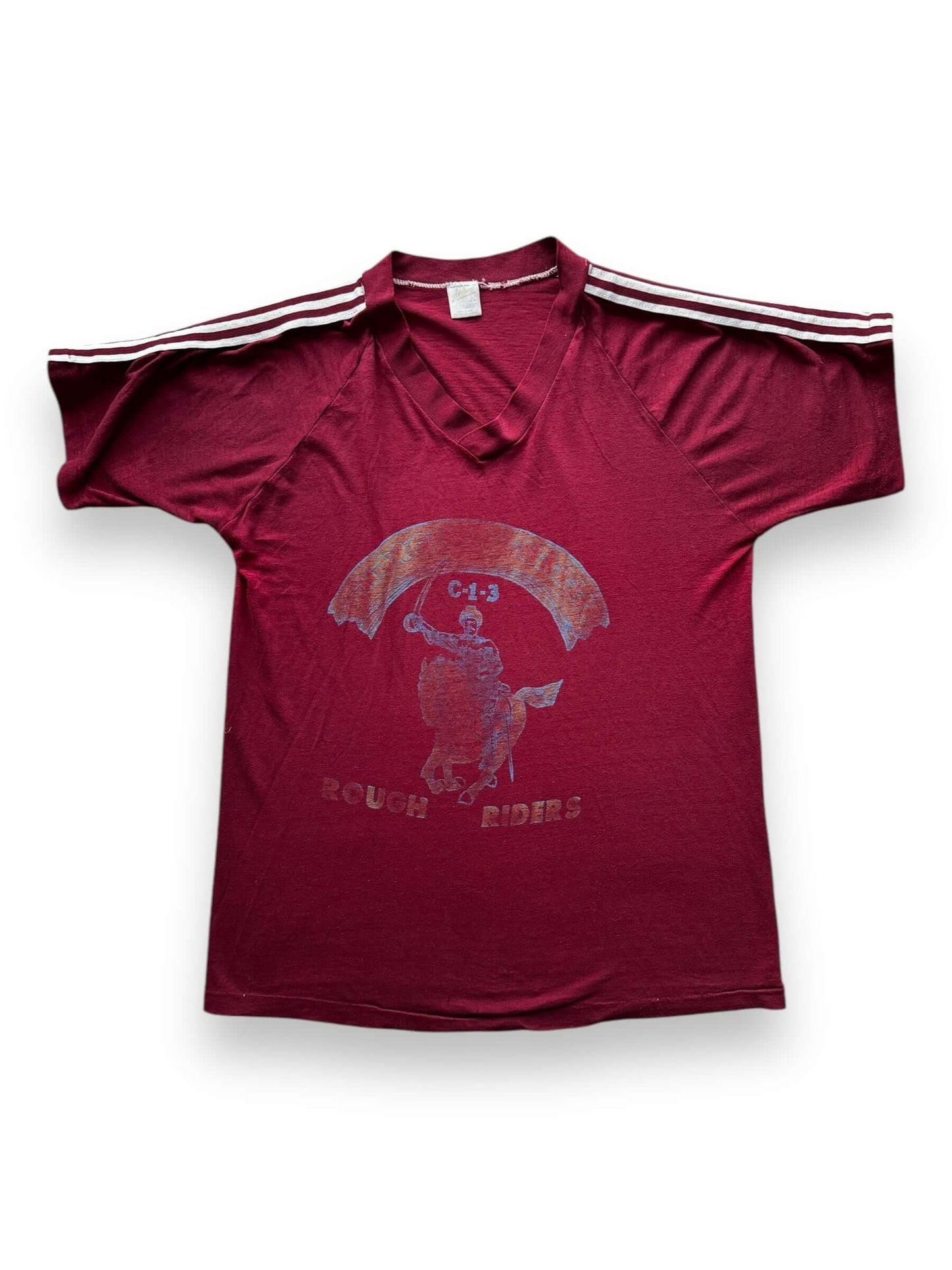 front of Vintage Roughriders Jersey Tee SZ M