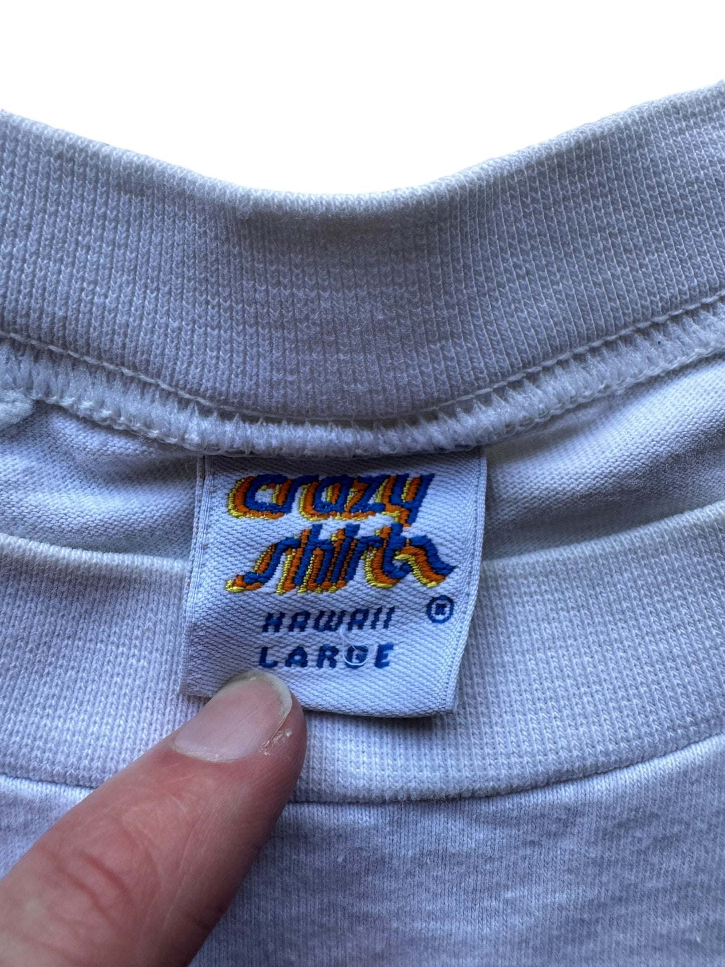 Tag on Vintage Kilban Cat Crazy Shirt Polo Tee SZ L