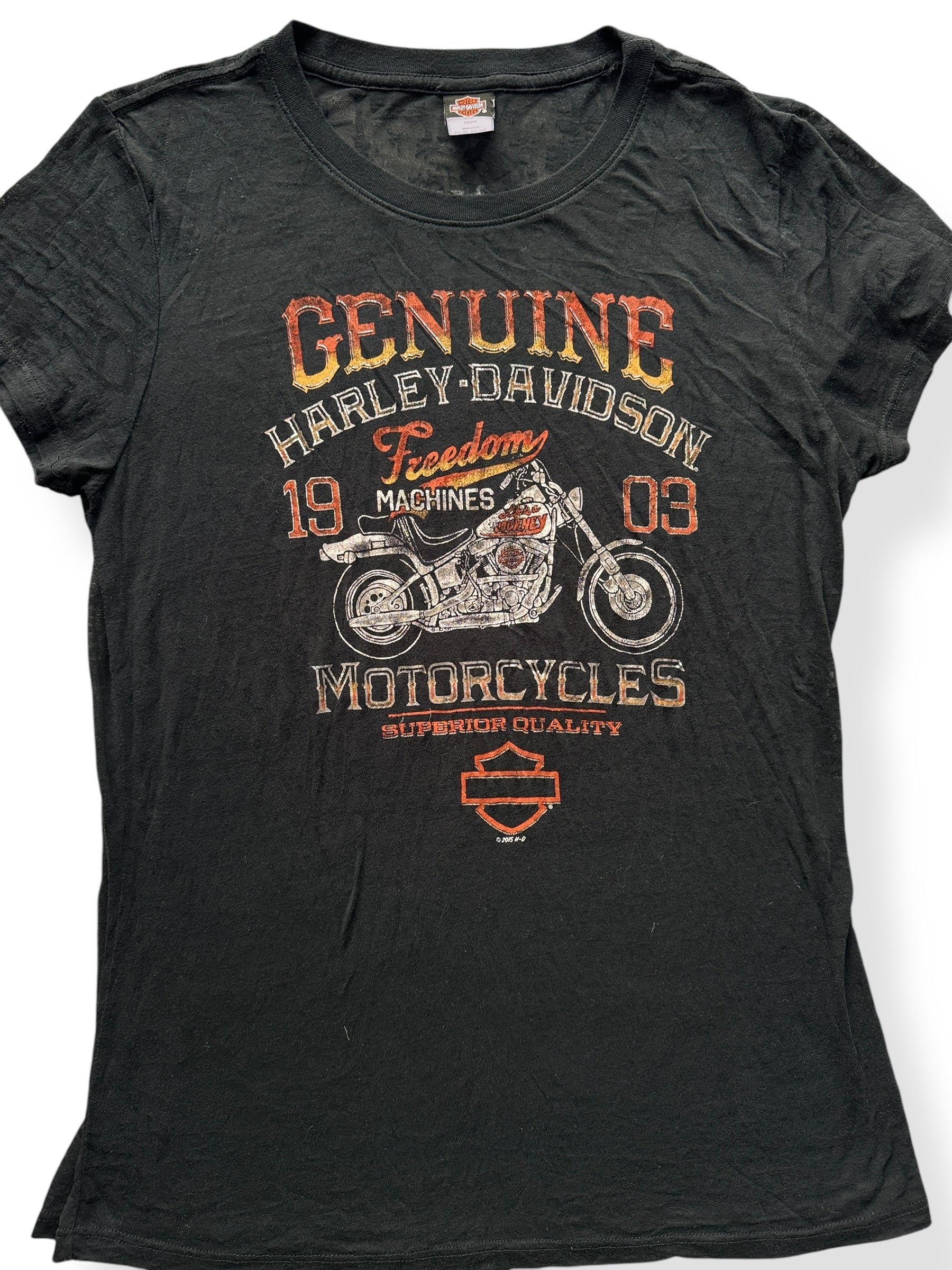 Front Graphic of 2015 Harley-Davidson New Orlean Ladies Tee L
