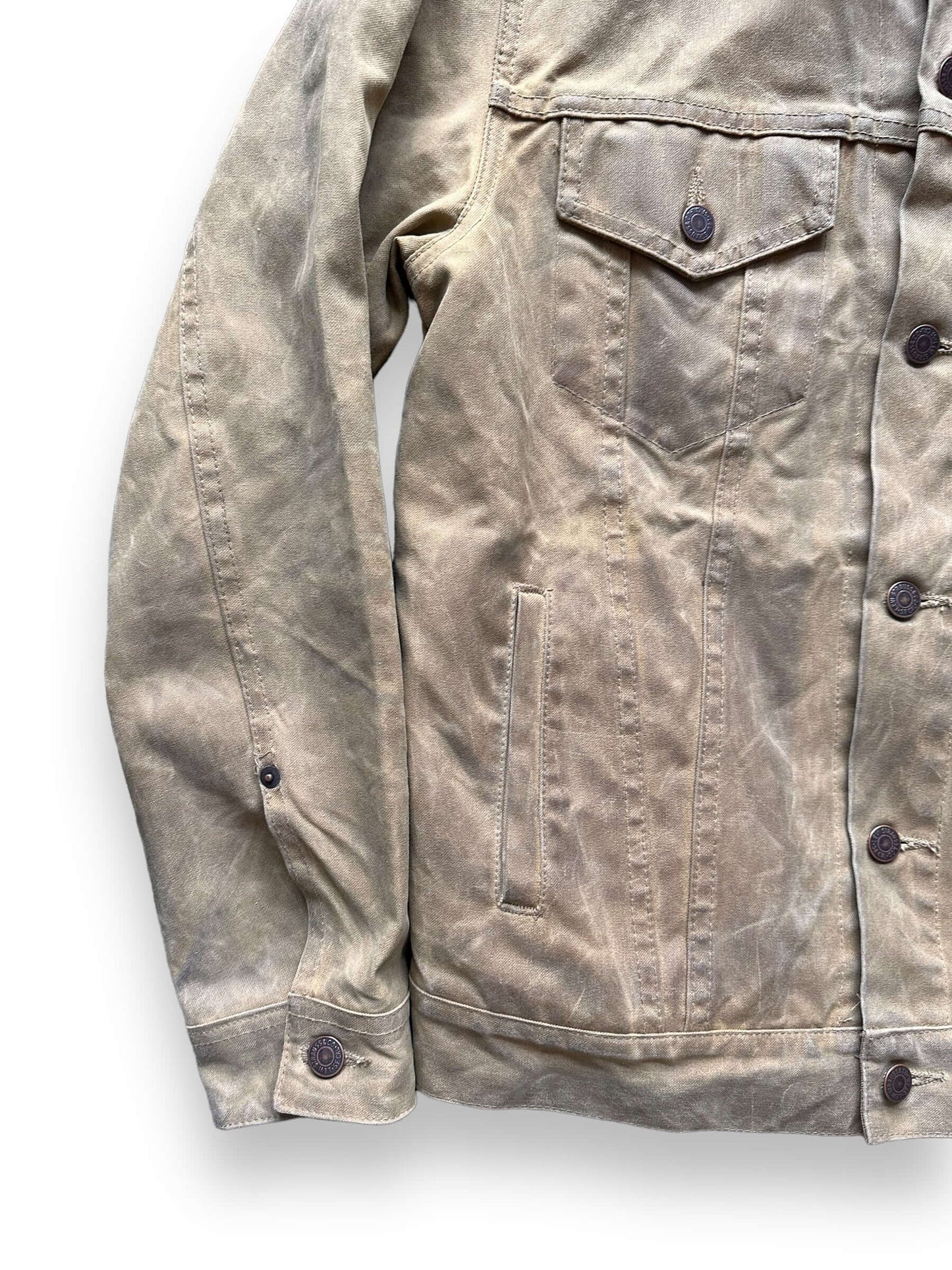 Right Cuffs of Filson X Levis Tan Type III Trucker Jacket SZ Large |  Filson Levis Trucker Jacket