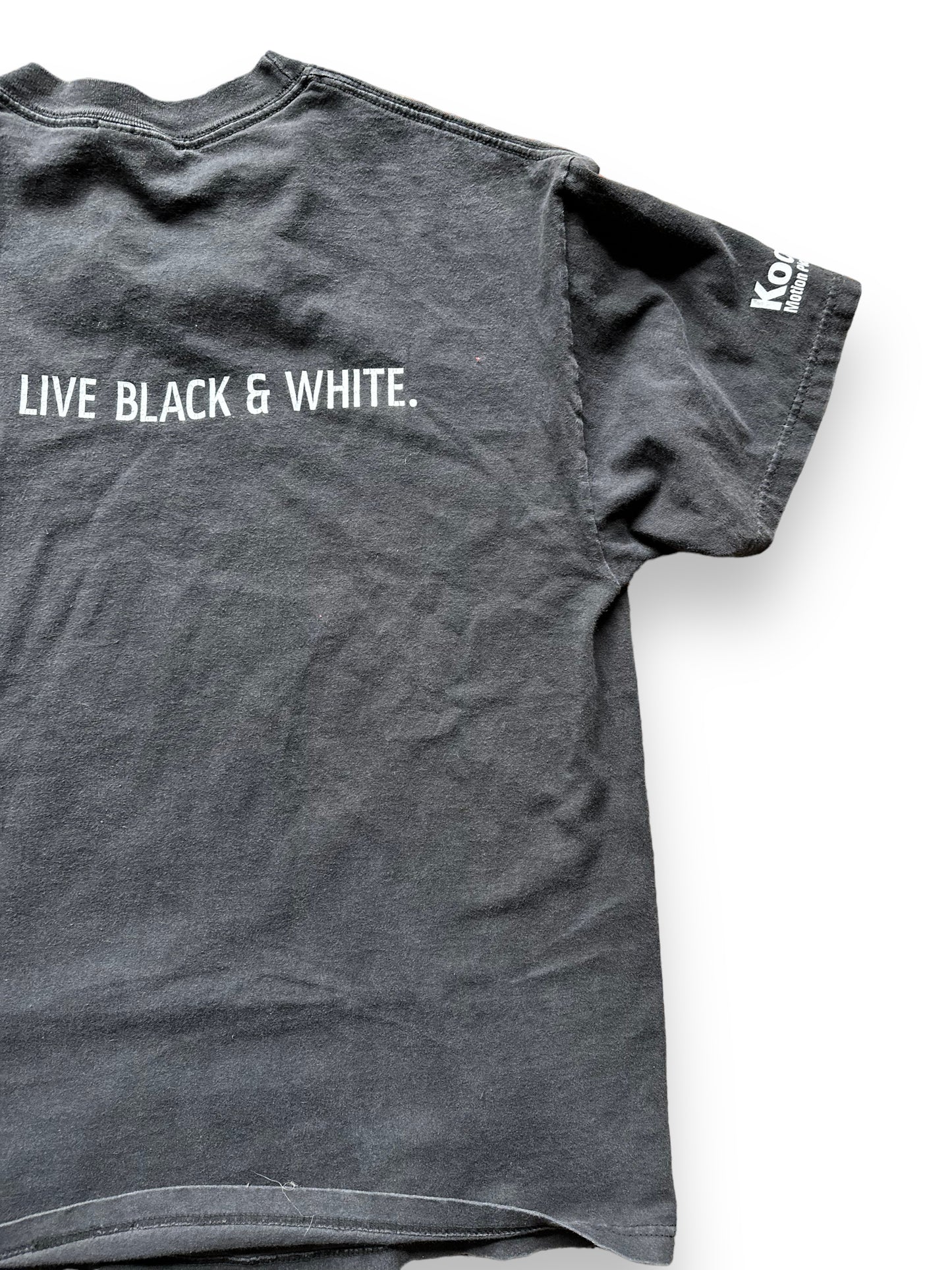 Right Rear View of Vintage Kodak Black & White Film Tee Size L | Vintage Camera Film Tee | Barn Owl Vintage Seattle