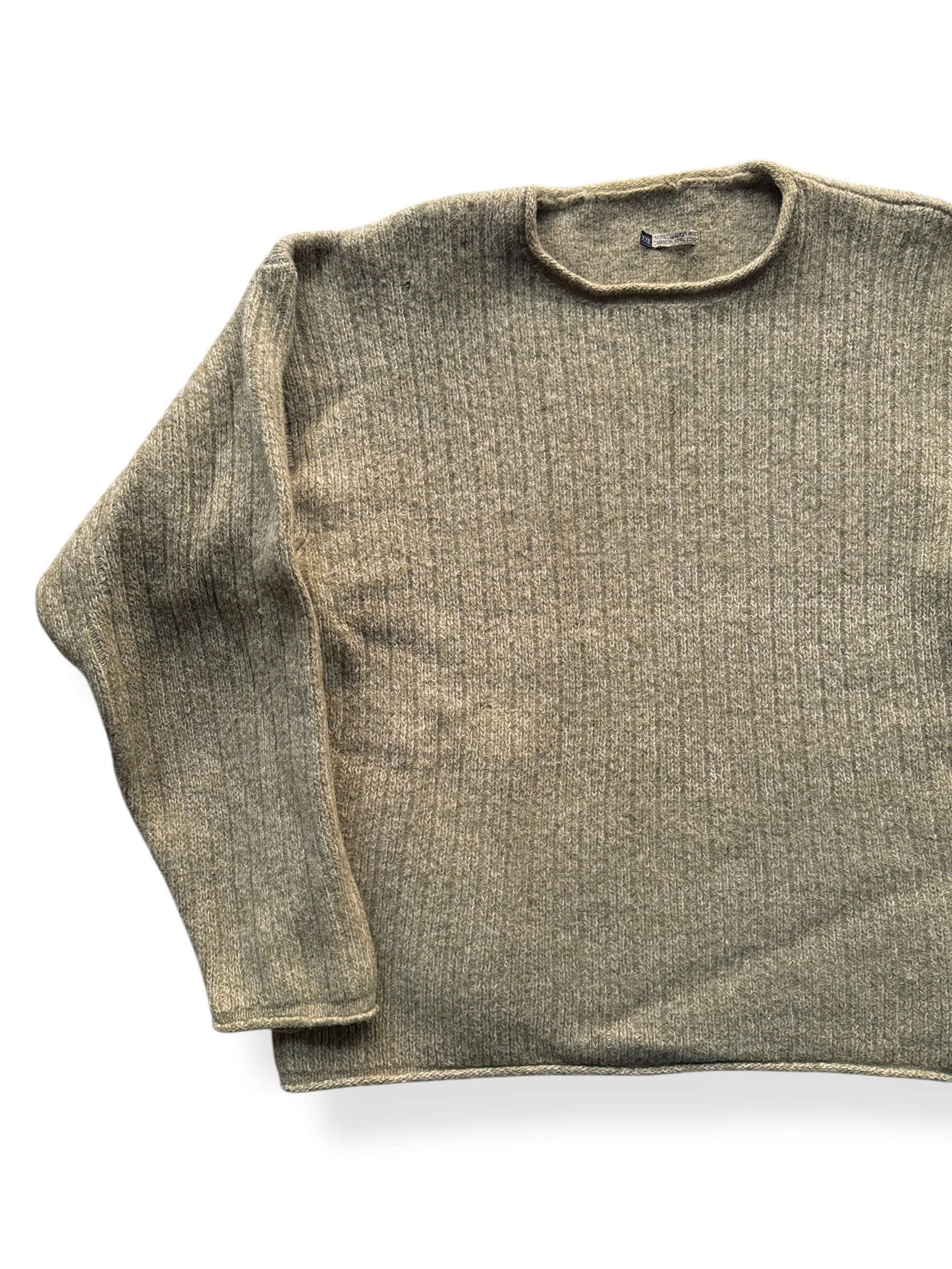 Front Right of Shetland Wool Sweater SZ L