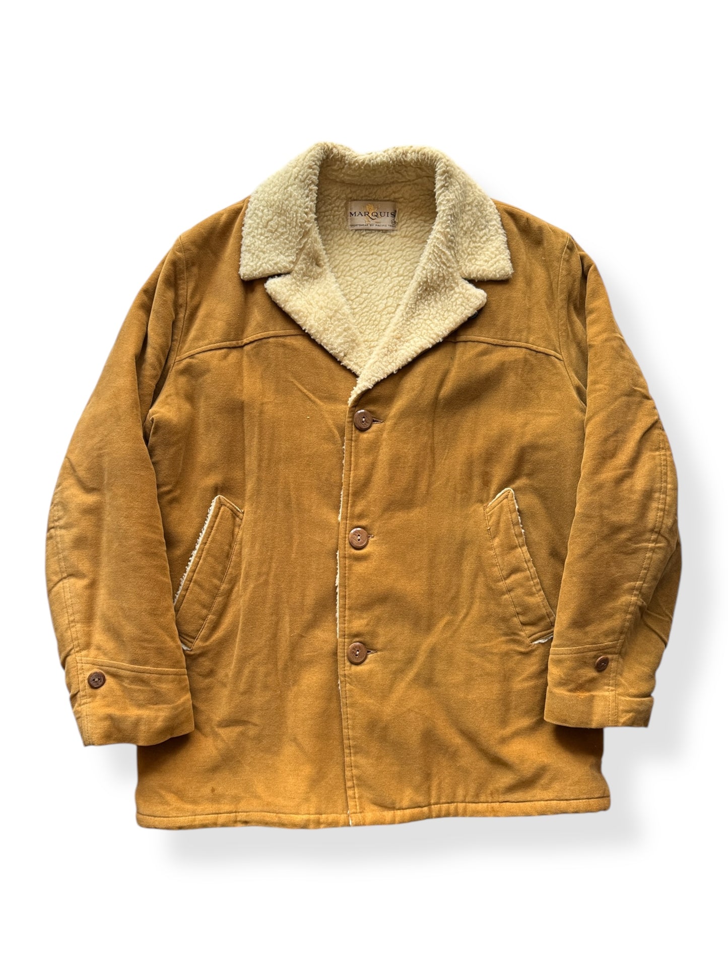 Front of Vintage Marquis by Pacific Trail Shearling Lined Jacket SZ 44