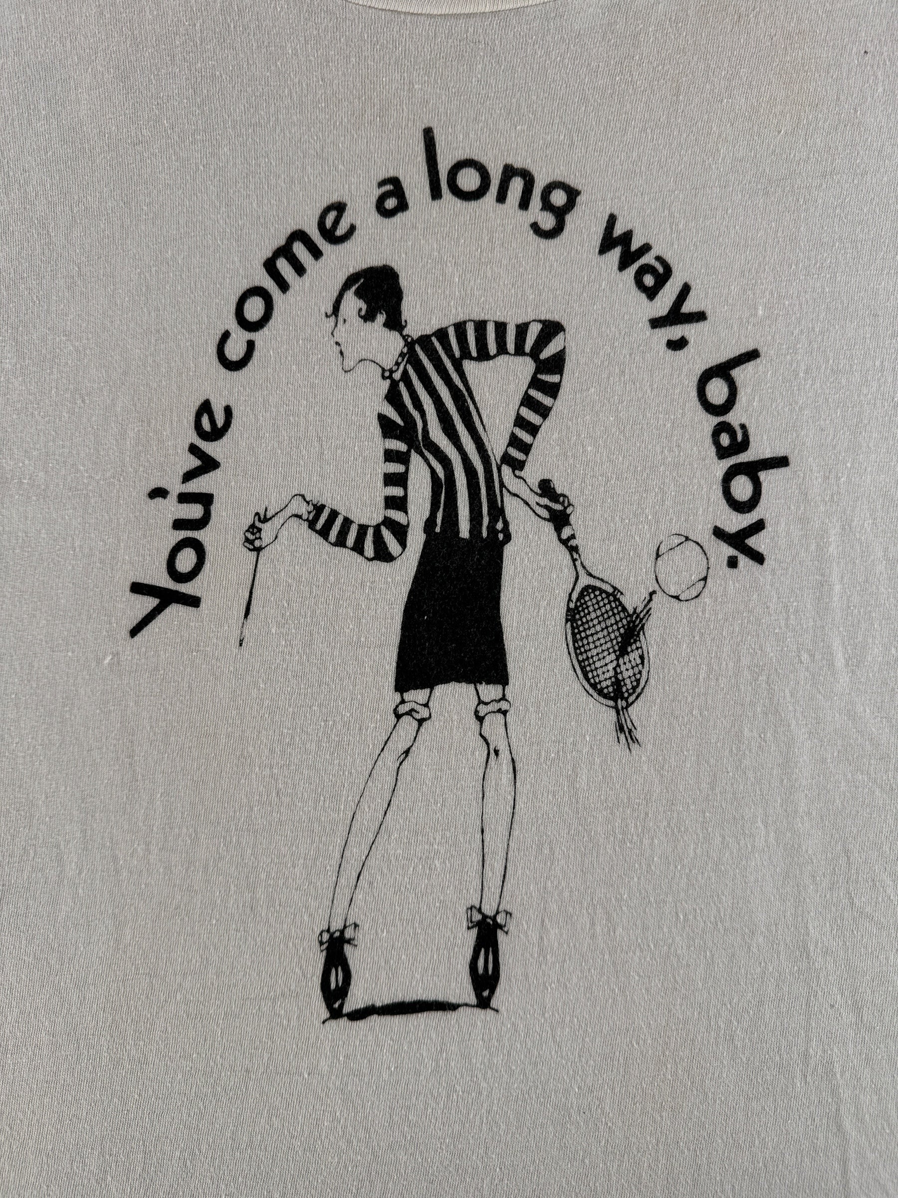 Front Graphic of Vintage Virginia Slims You've Come A Long Way Baby Tee SZ M