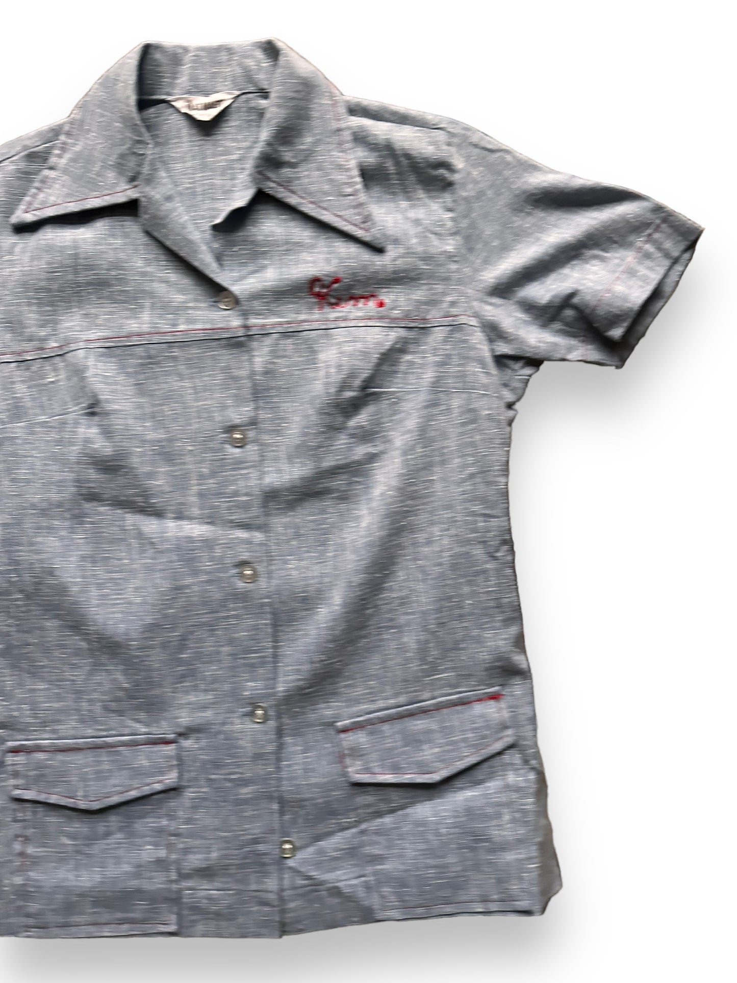 front left of Vintage Belton Star Herald Ladies Bowling Shirt SZ M | Vintage Bowling Shirt Seattle | Barn Owl Vintage Seattle