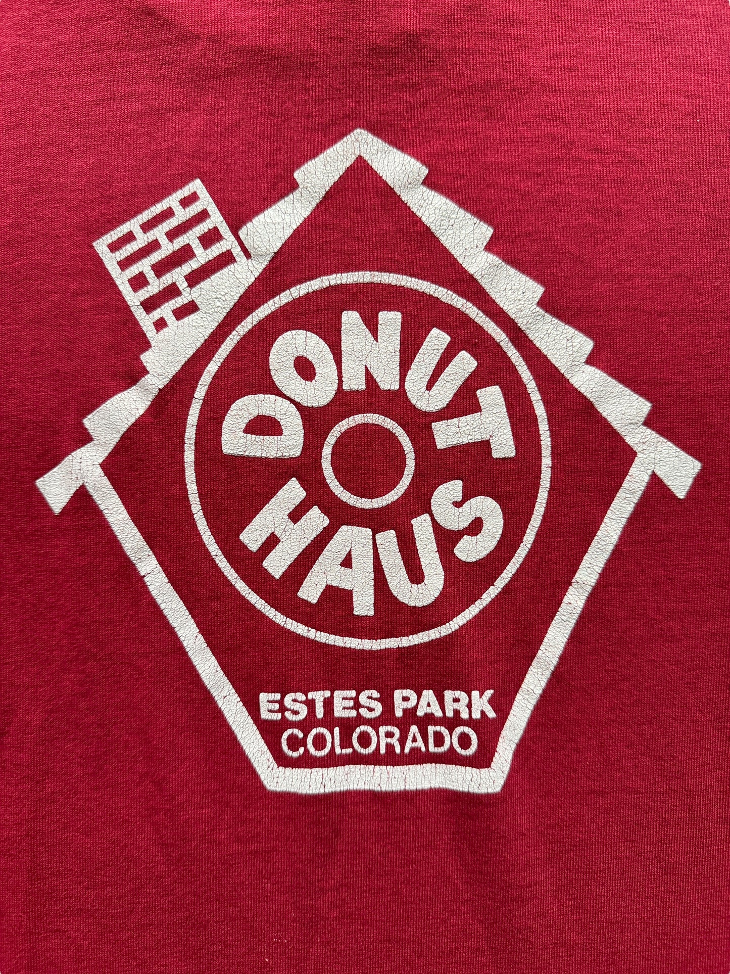 Back Graphic of Vintage Single Stitch Donut Haus Tee SZ L