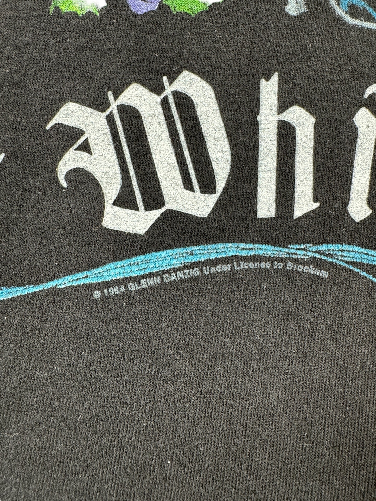 Trademark on Vintage 1994 Danzig Little Whip Tee SZ M
