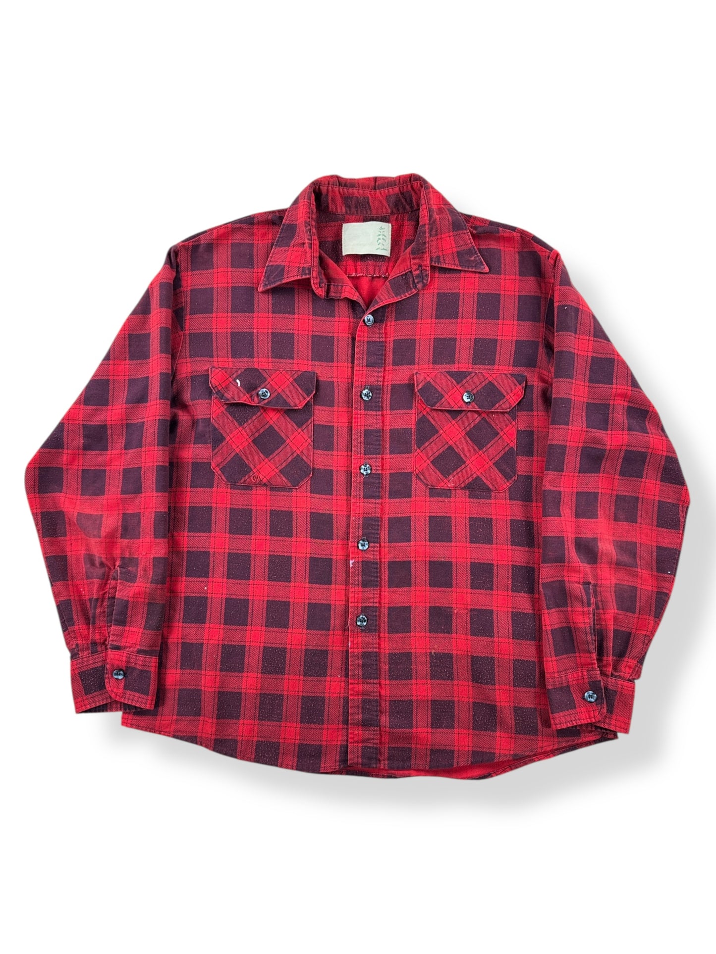 Front of Vintage Sears Fieldmaster Cotton Flannel SZ XL AS IS