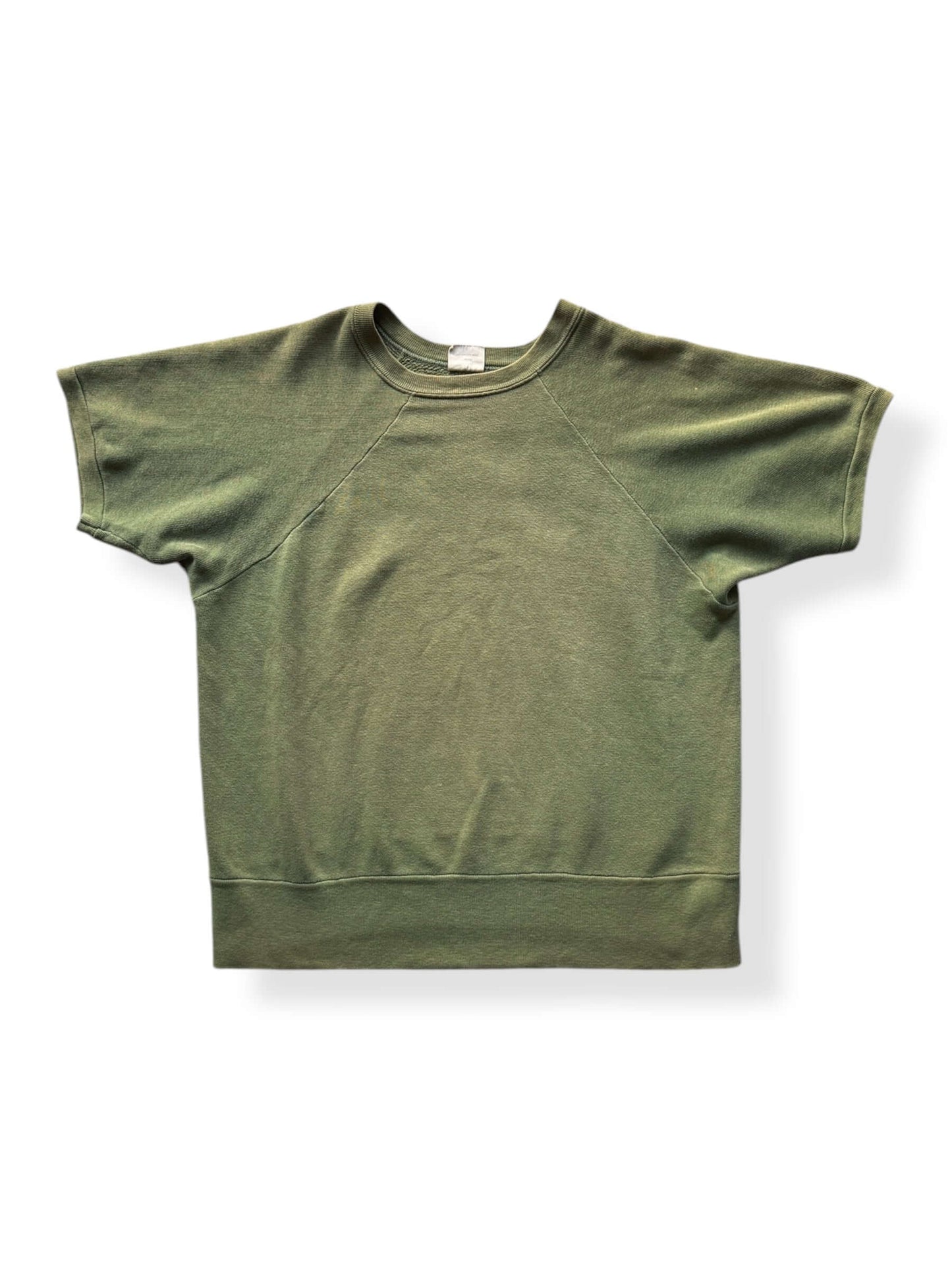 Front of Vintage Brent Olive Green Short Sleeve Crewneck SZ L