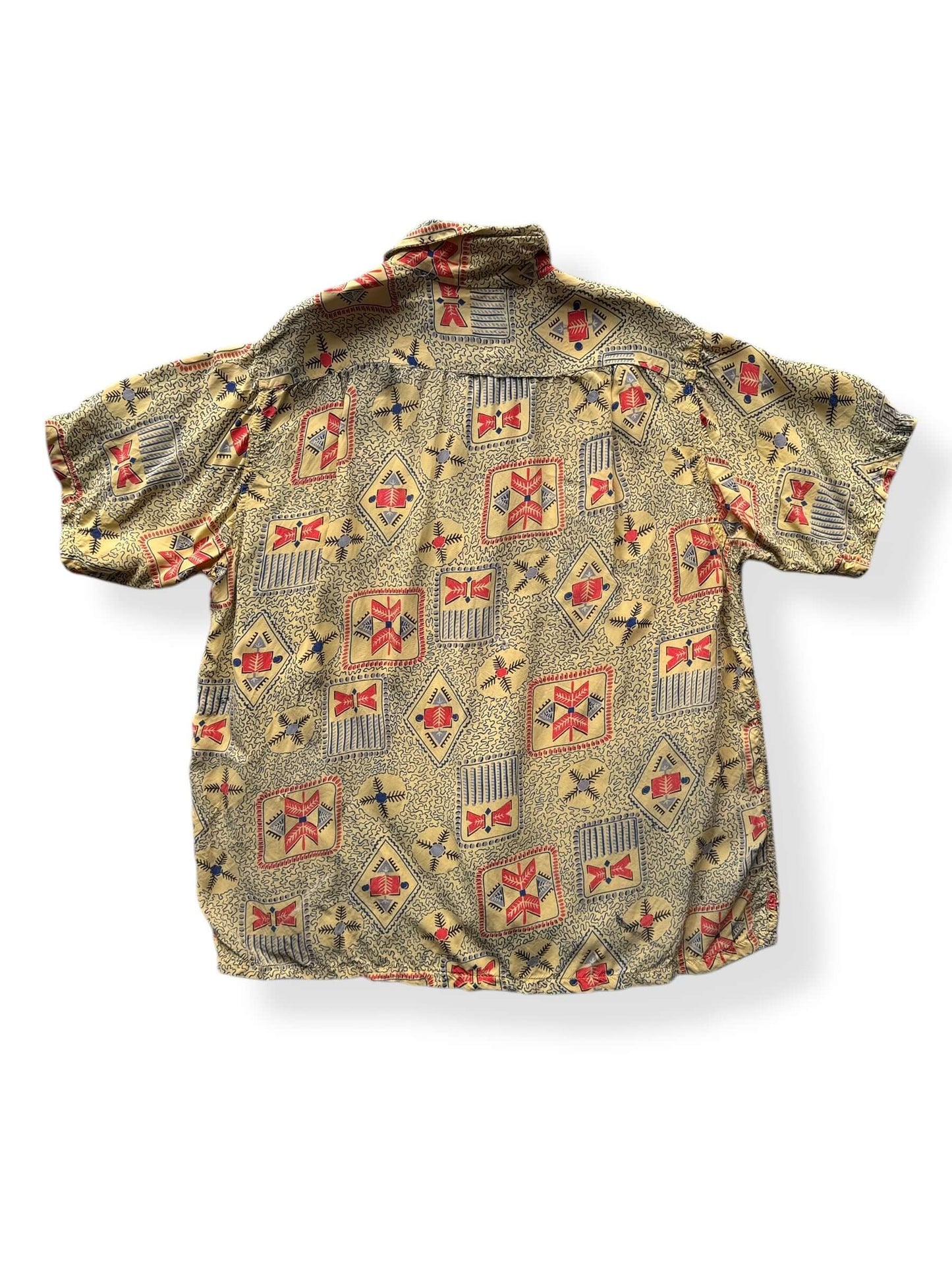 Back of Vintage Black Bear Corsair Aloha Shirt SZ M