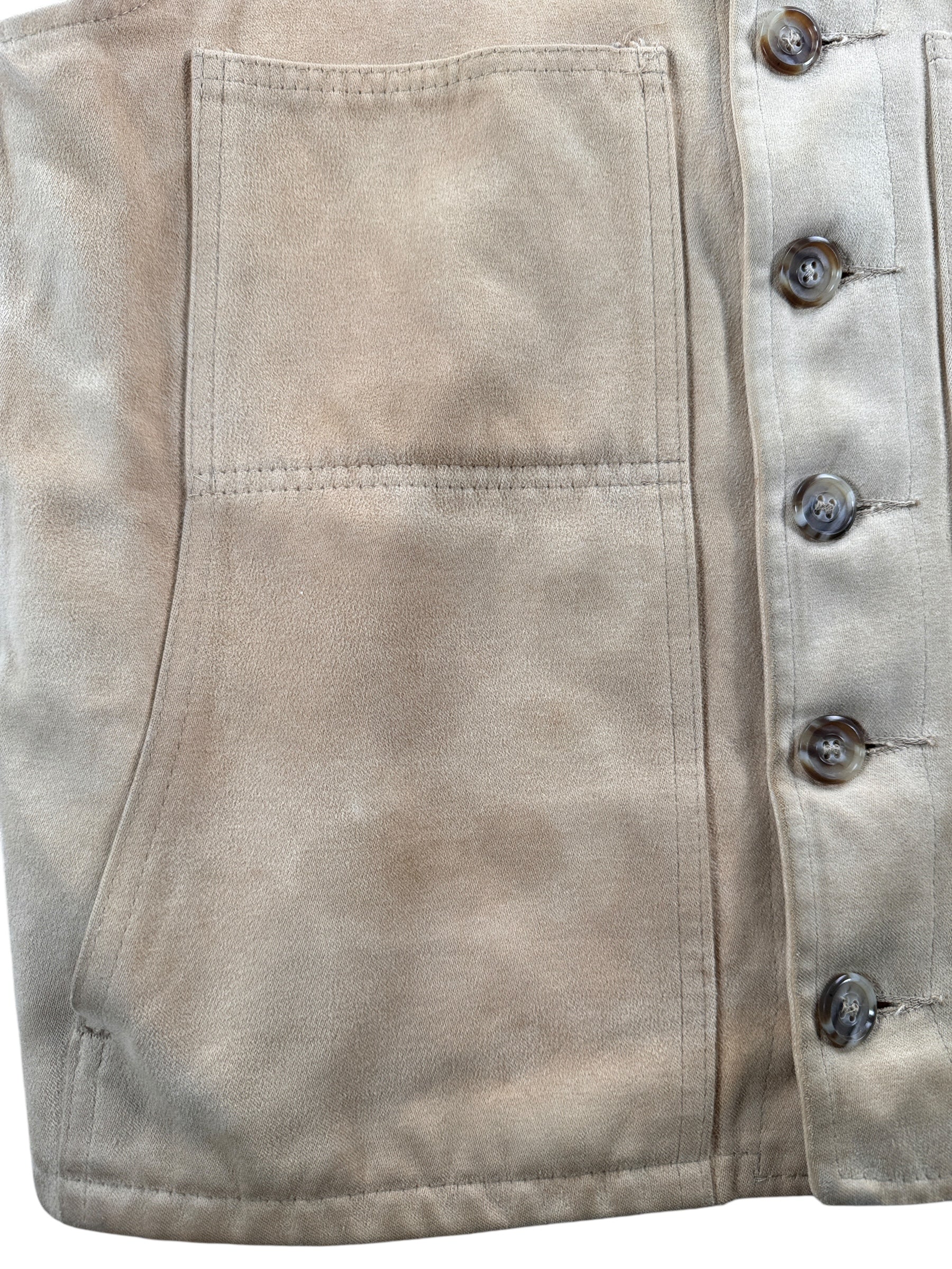 Stains on Vintage Filson Moleskin Vest SZ 38