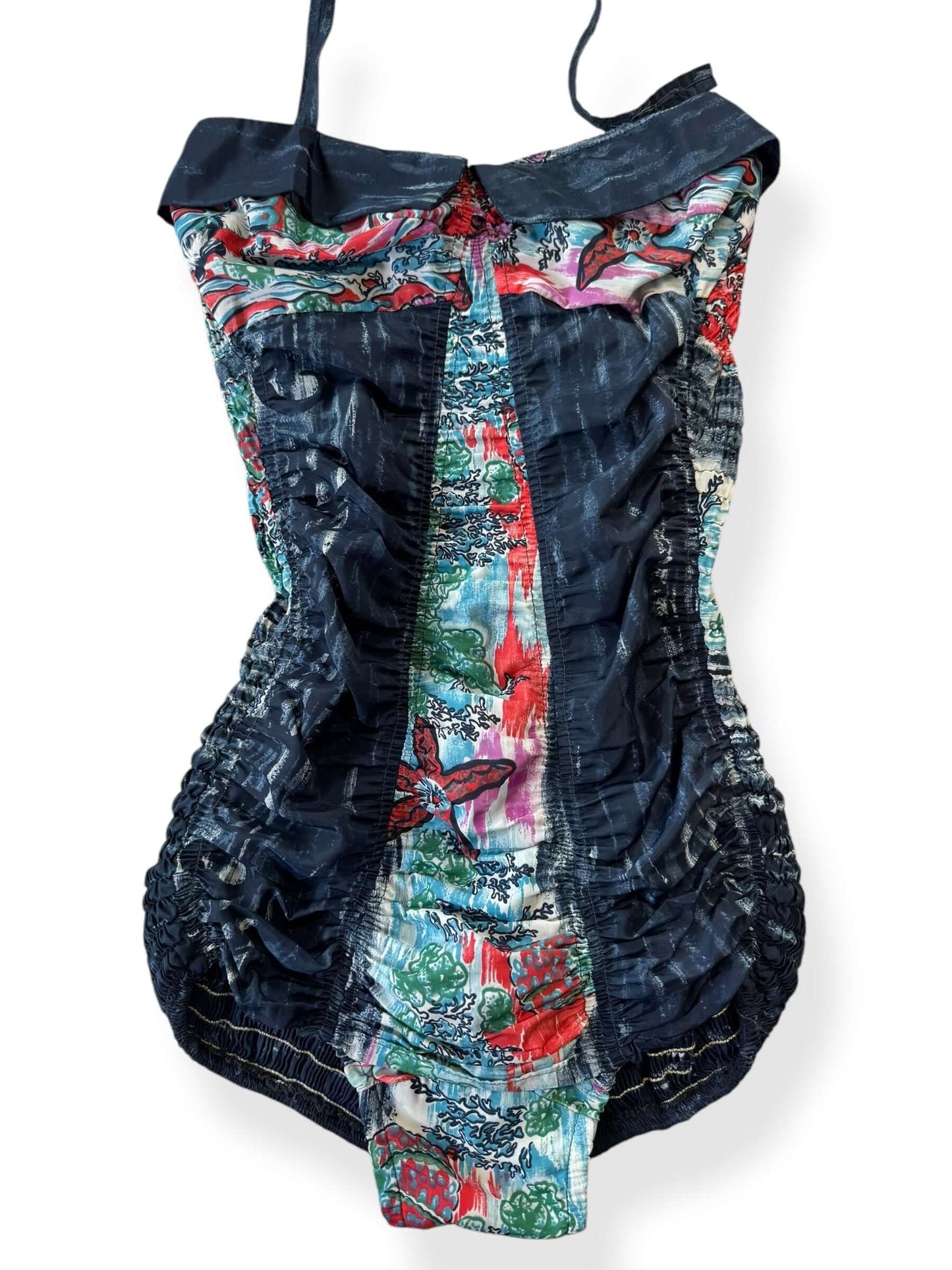 Front view of 1960s Miss Hawaii Playsuit M-L