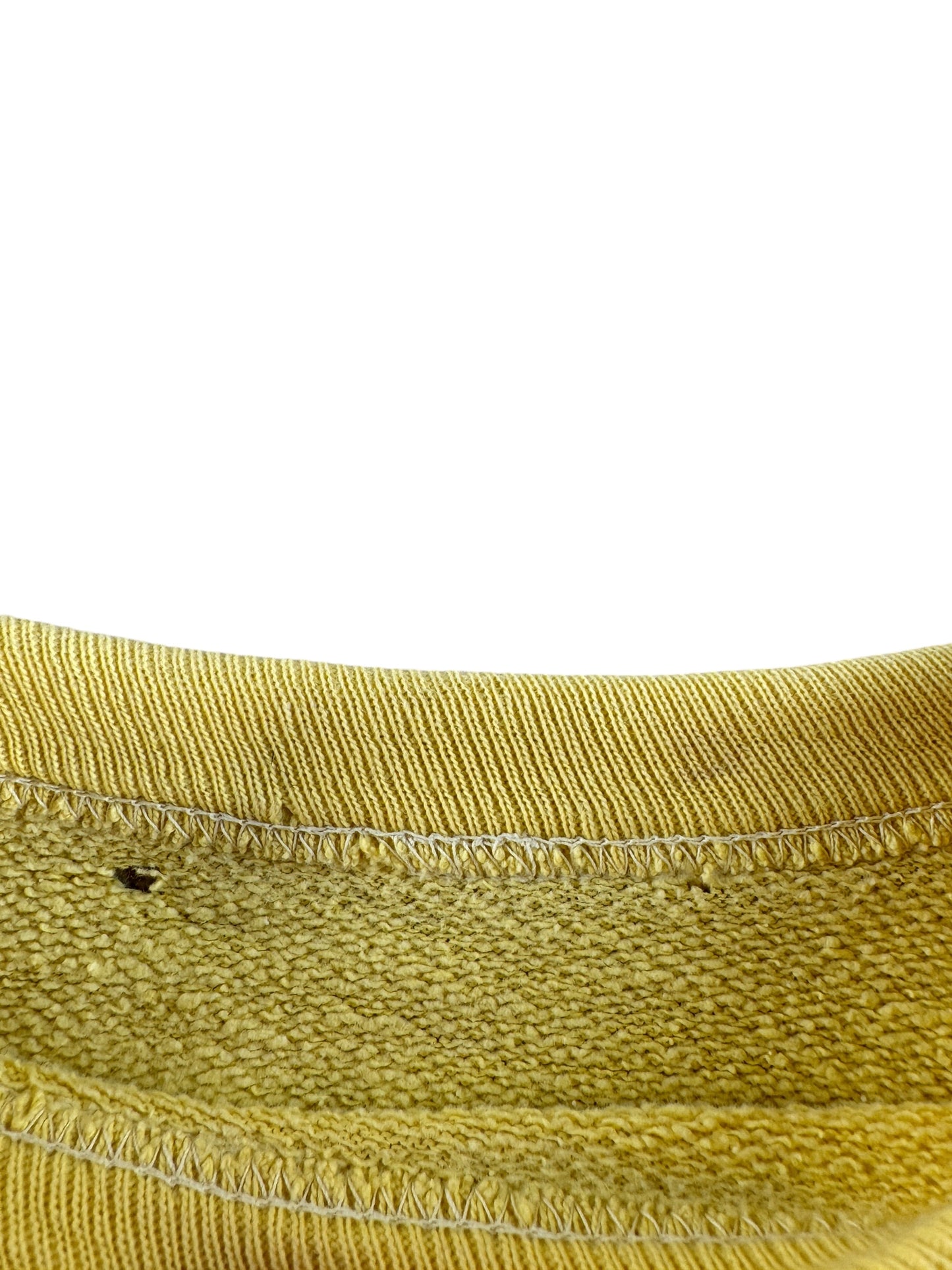 Missing Tag on Vintage Yellow Crewneck SZ M
