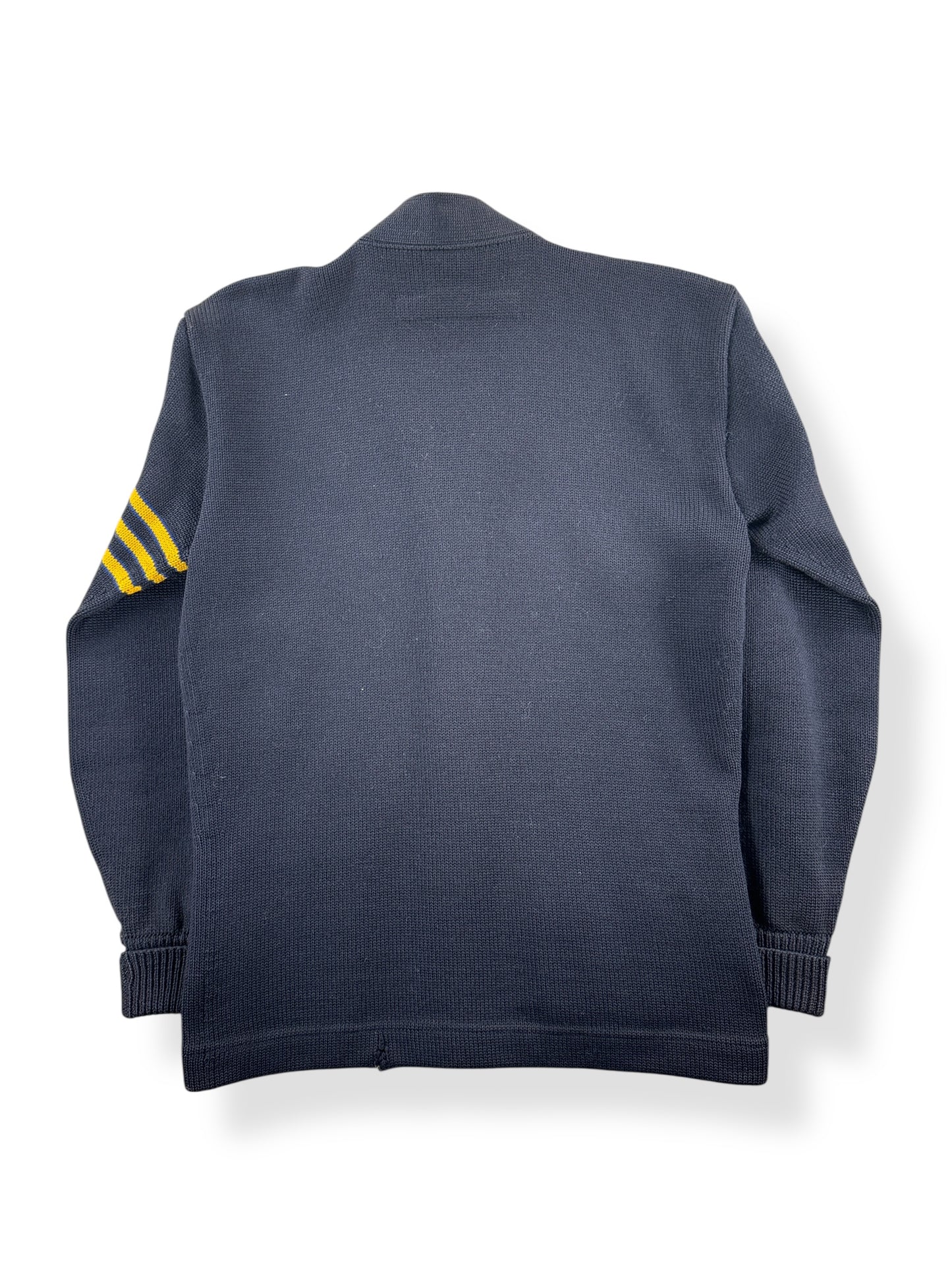 Back of Vintage 1960 Jerald J Kandel Varsity Cardigan SZ S