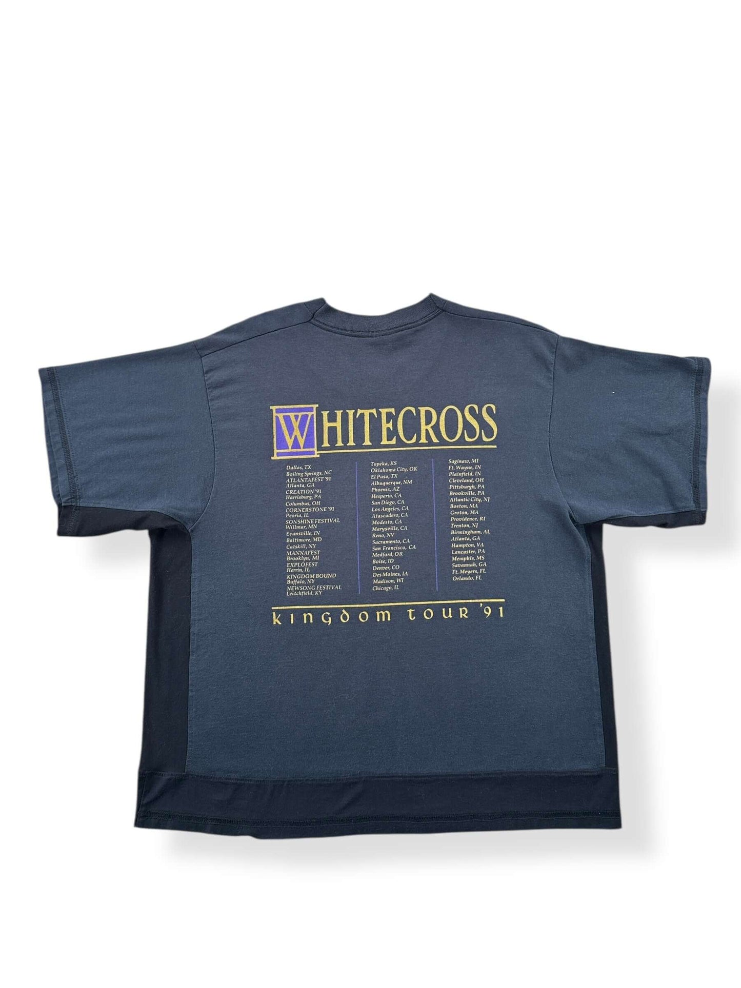Back of Vintage Custom Made Whitecross Tee SZ L (Fits XL)