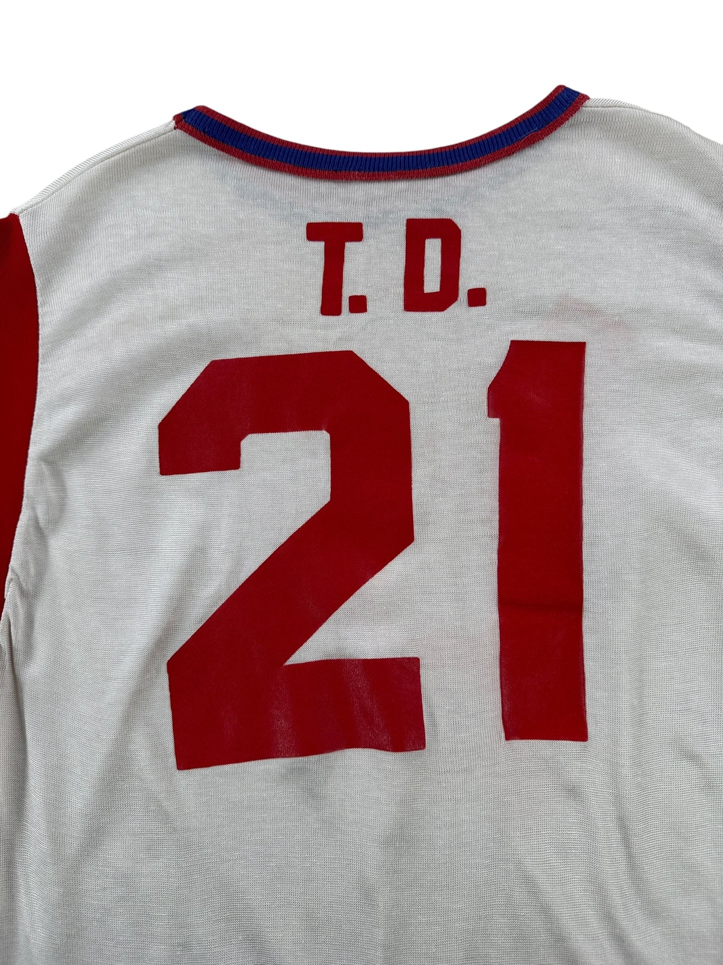 Back Graphic of Vintage Durene Golds Jersey SZ XS