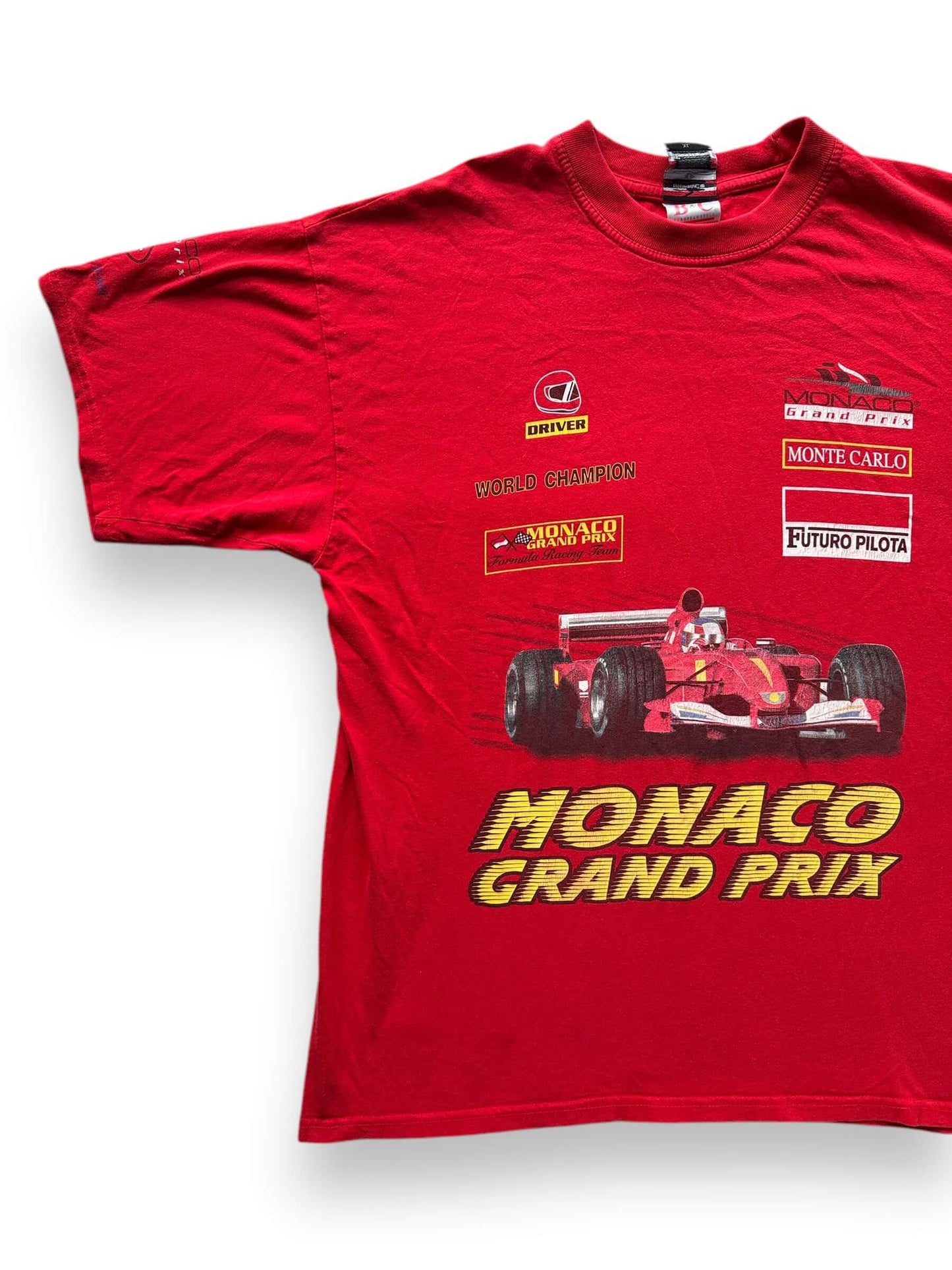 Front Right of Vintage Monaco Grand Prix Racing Tee SZ XL