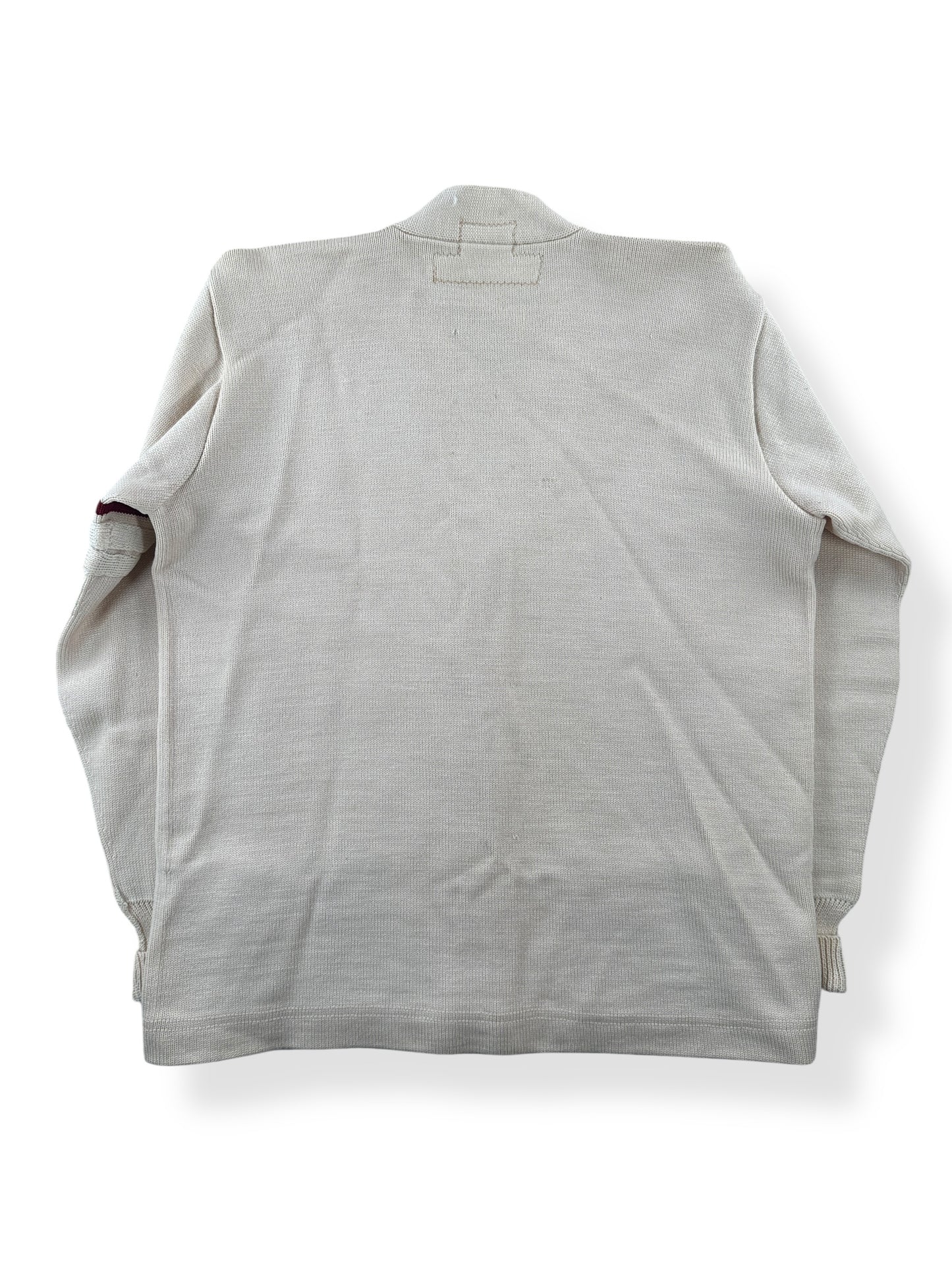 Back of Vintage Cherrie Hayes Dehen Wool Varsity Sweater SZ M