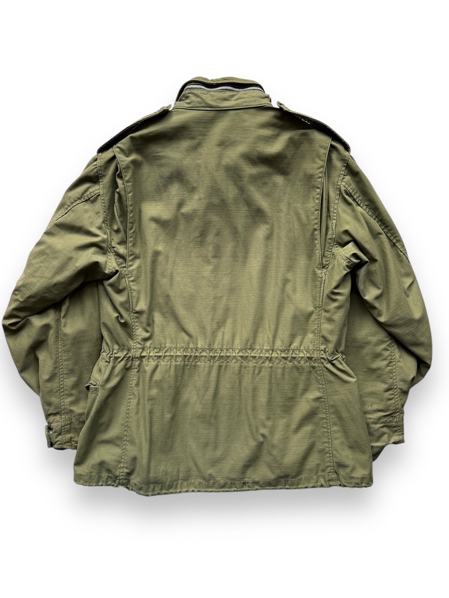 back of Vintage Stenciled OG-107 Field Jacket SZ M