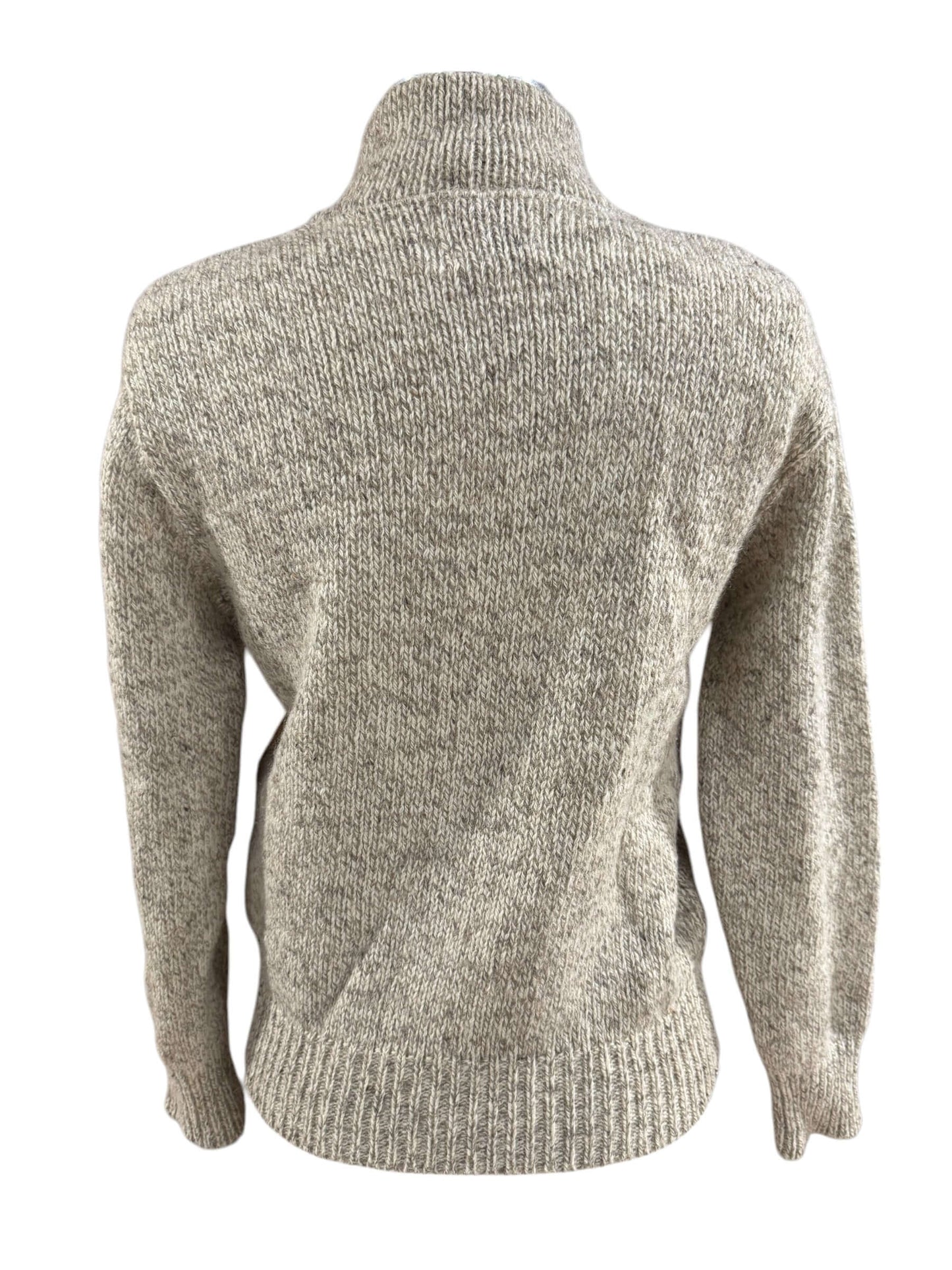Back view of 1980s Cambridge Dry Goods Oatmeal Sweater S