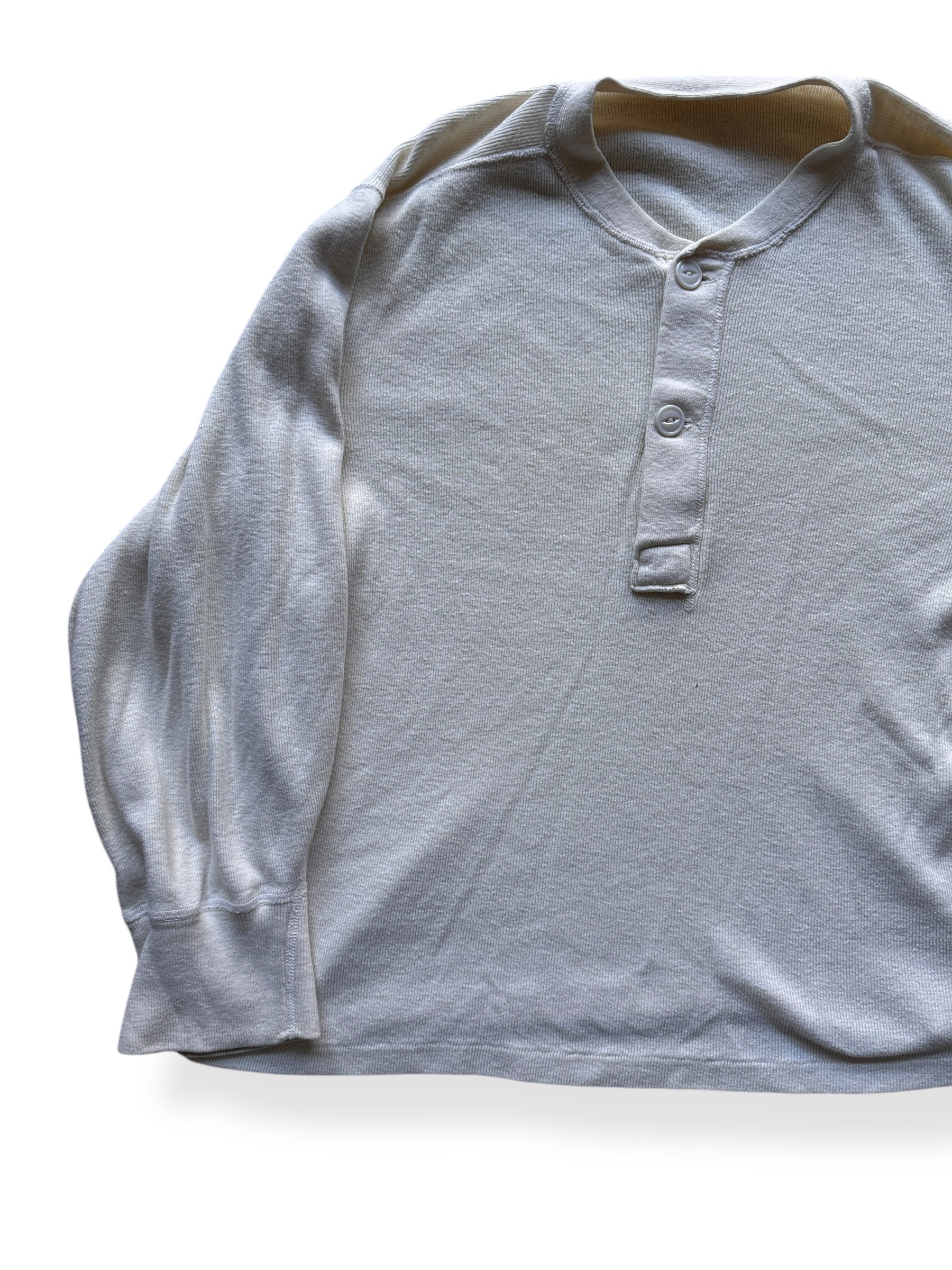 Front Right of Vintage Boxy Henley SZ L
