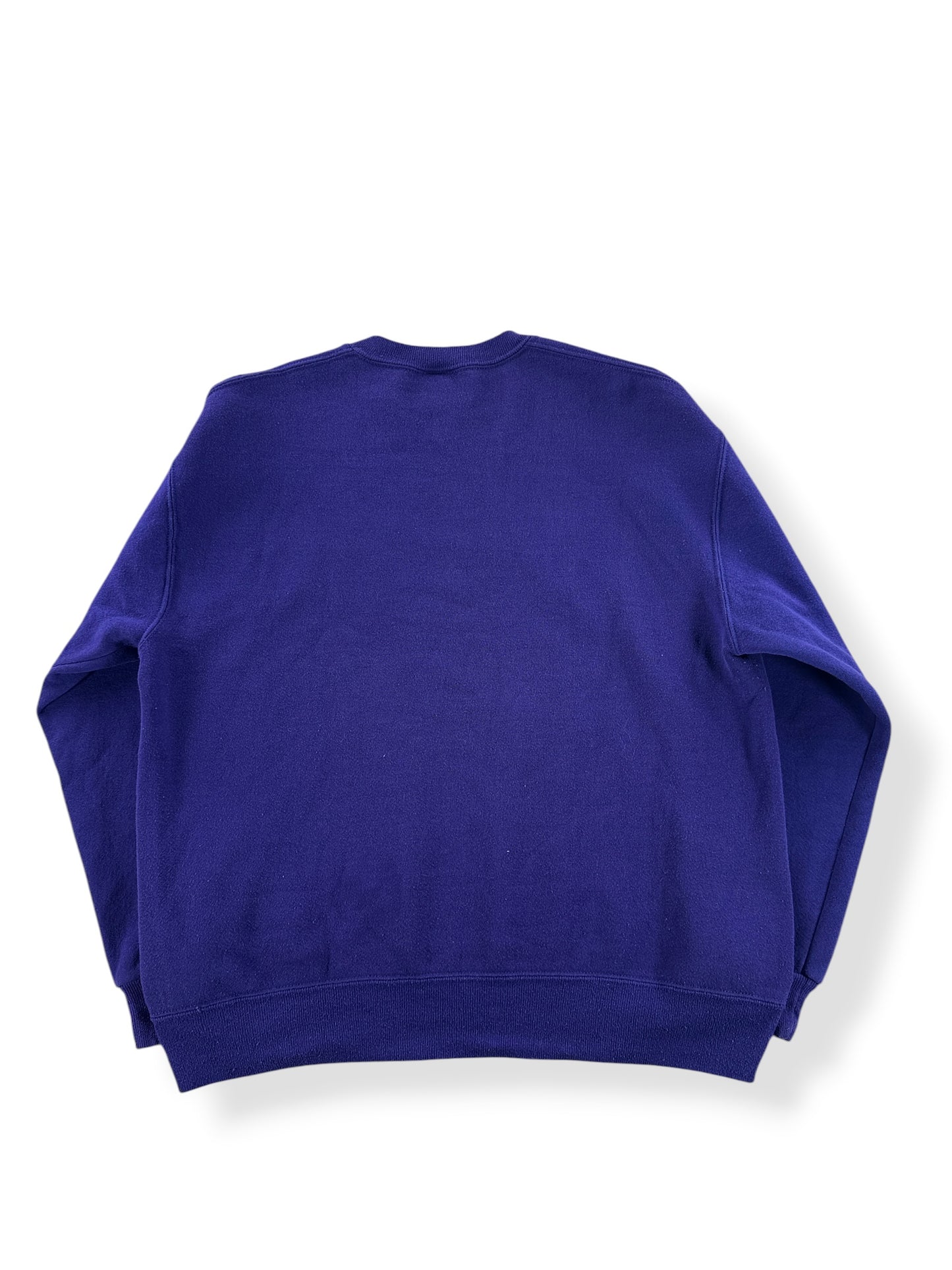 Back of Vintage Purple Russell Blank Crewneck SZ XL (Fits L)