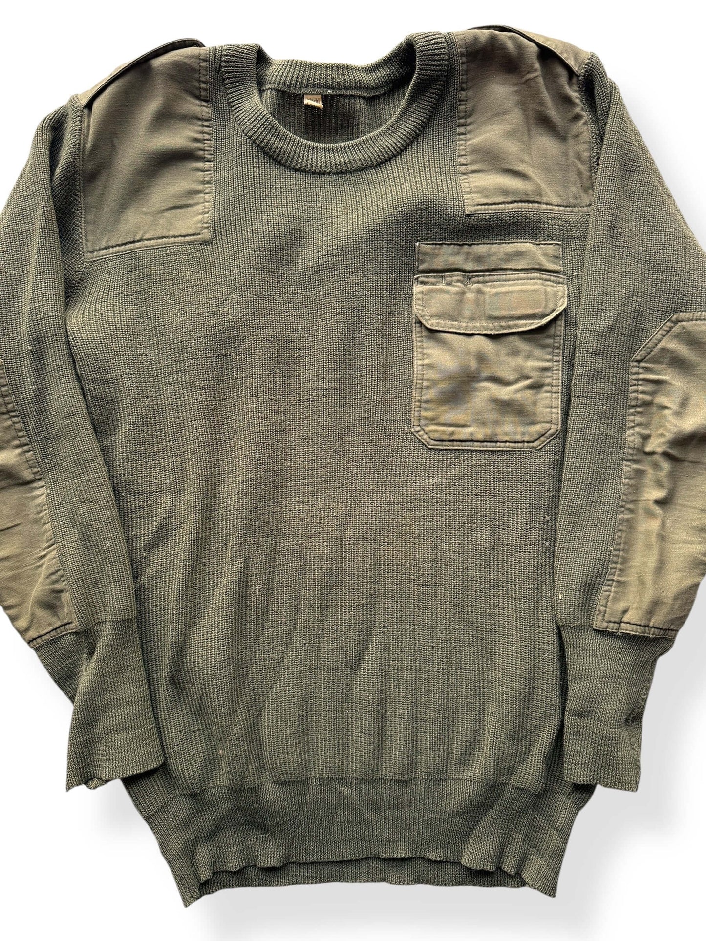 Front Close Up of Tactical Wool Sweater SZ XL