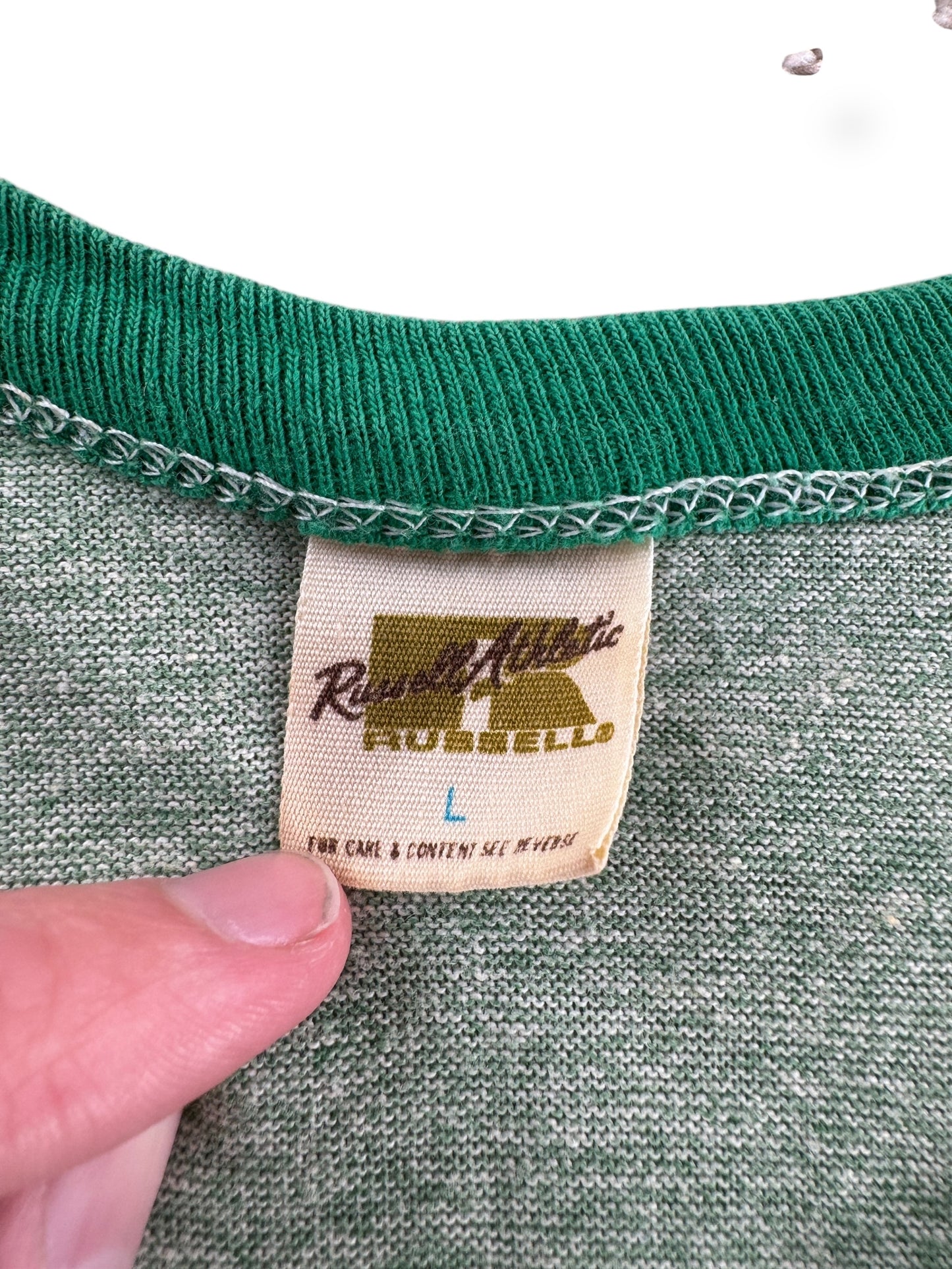 Tag on Vintage Highline Cross Country Ringer Tee SZ M