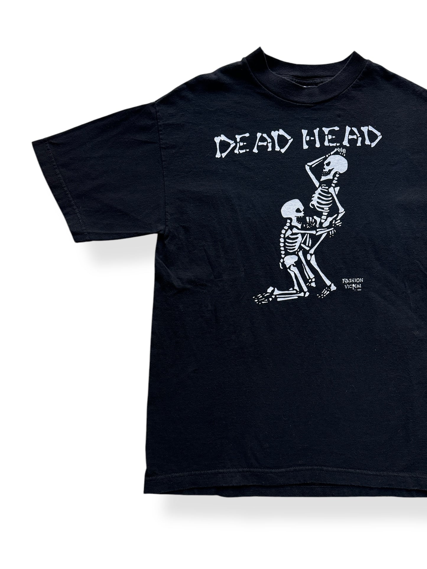 Front Right of Vintage Fashion Victim Sturgis Dead Head Tee SZ M