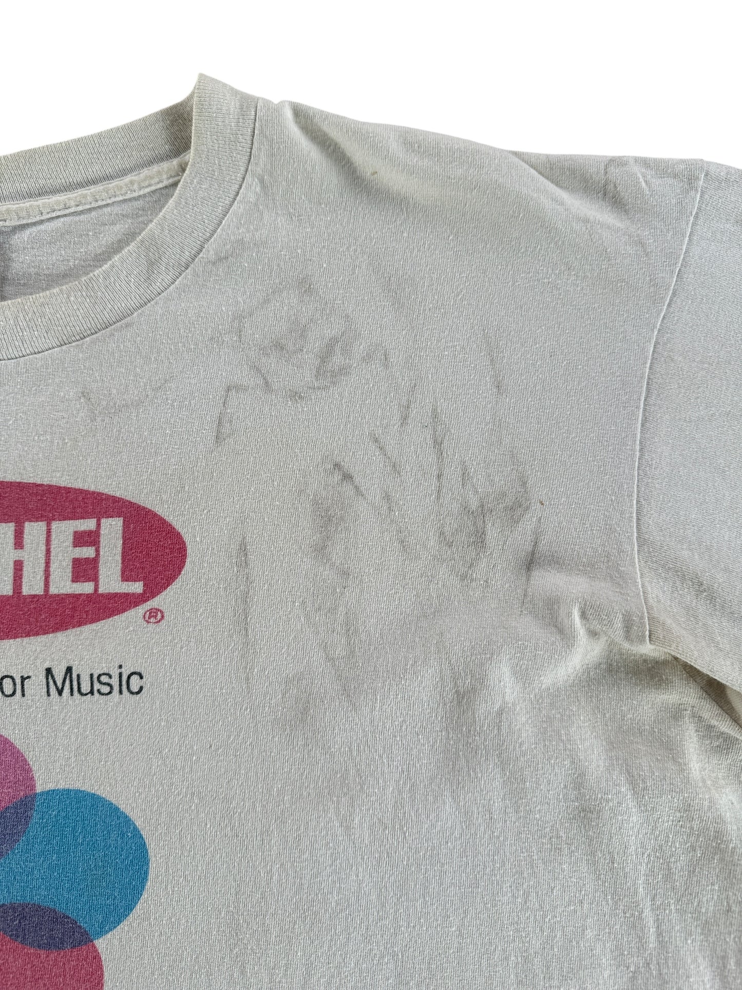 Stains on Vintage Satchel Interior/Exterior Music Tee SZ XL
