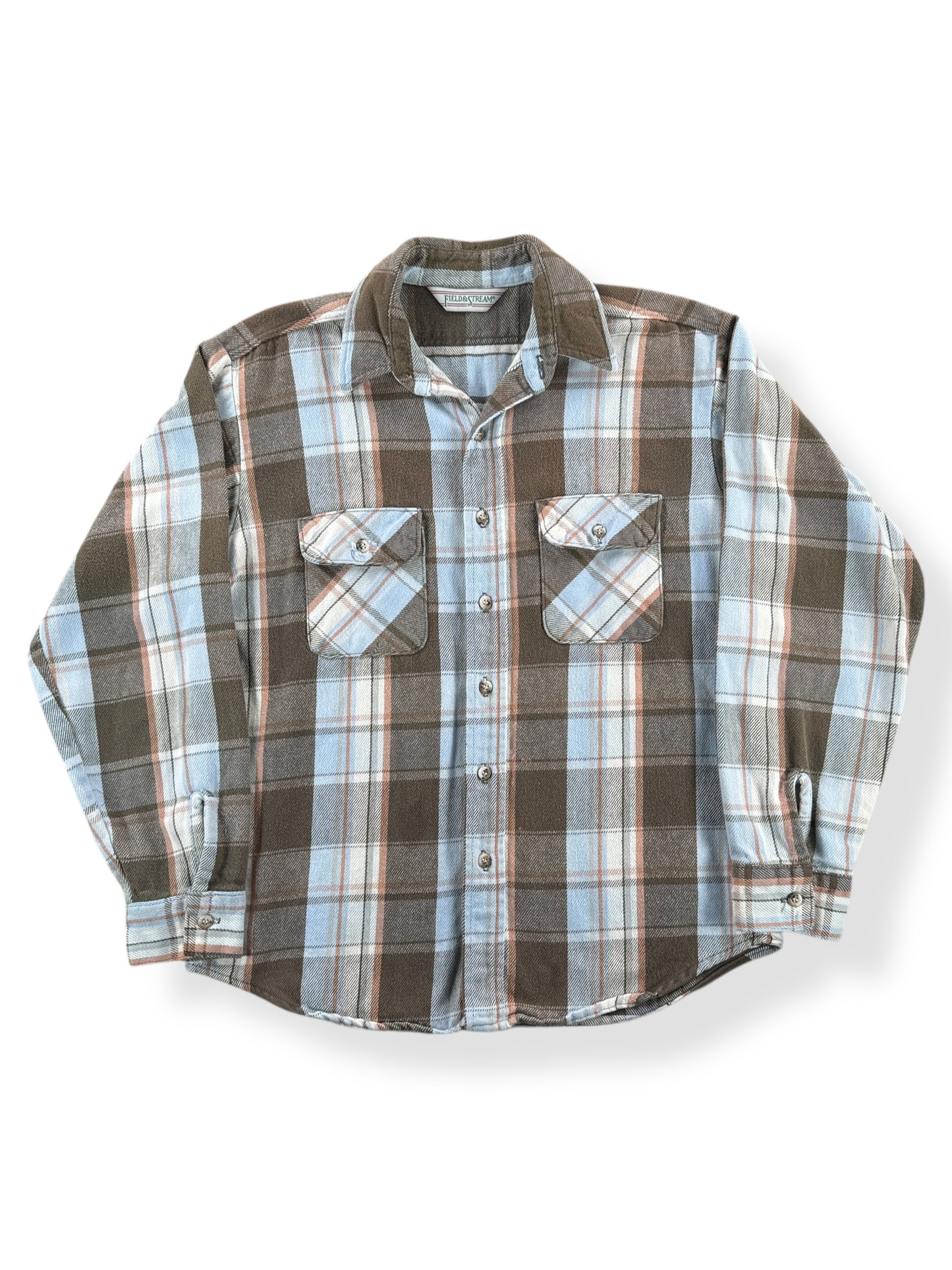 Front of Vintage Field & Stream Cotton Flannel SZ L