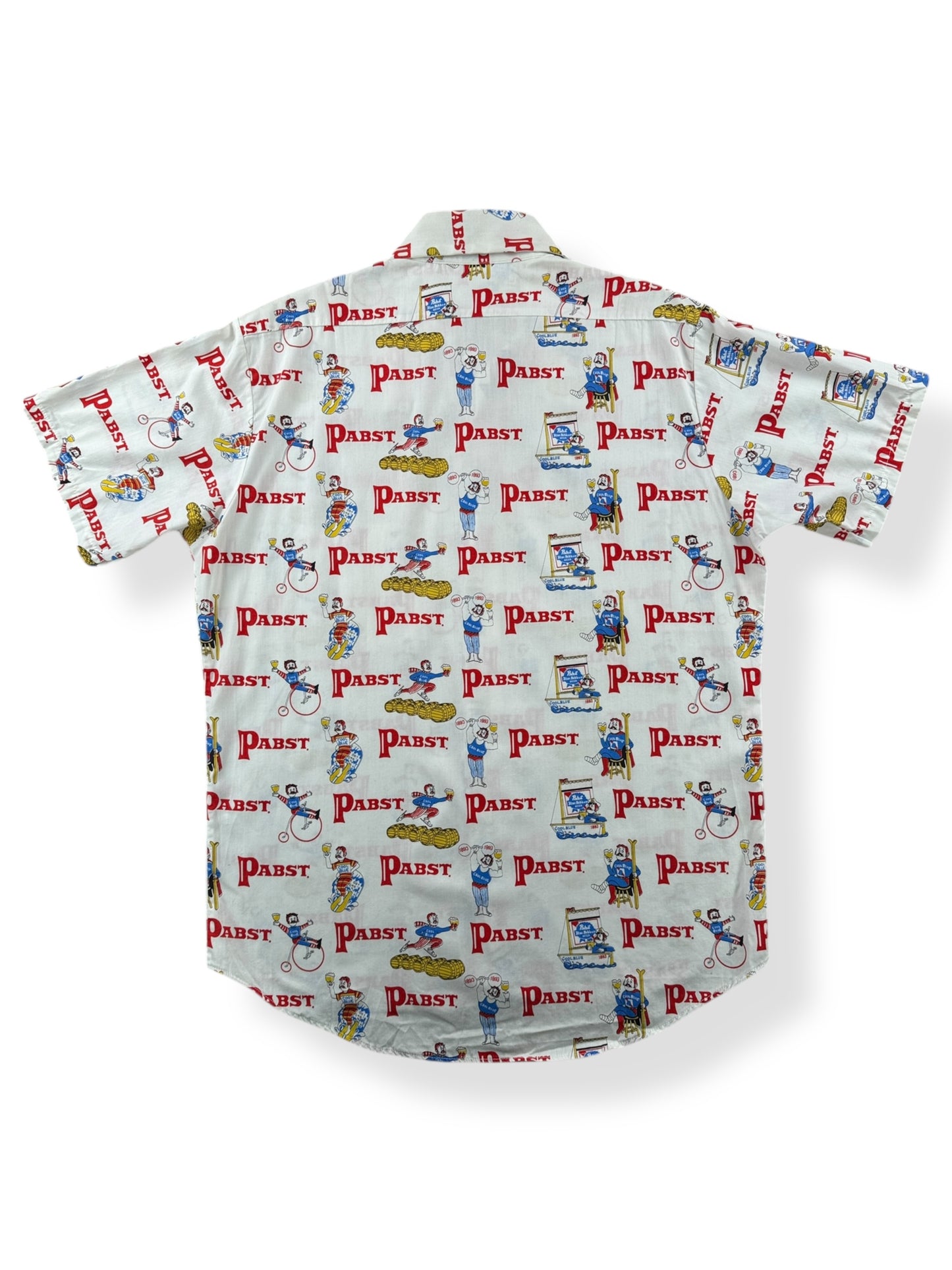 Back of Vintage PBR Button Up Short Sleeve Shirt SZ M