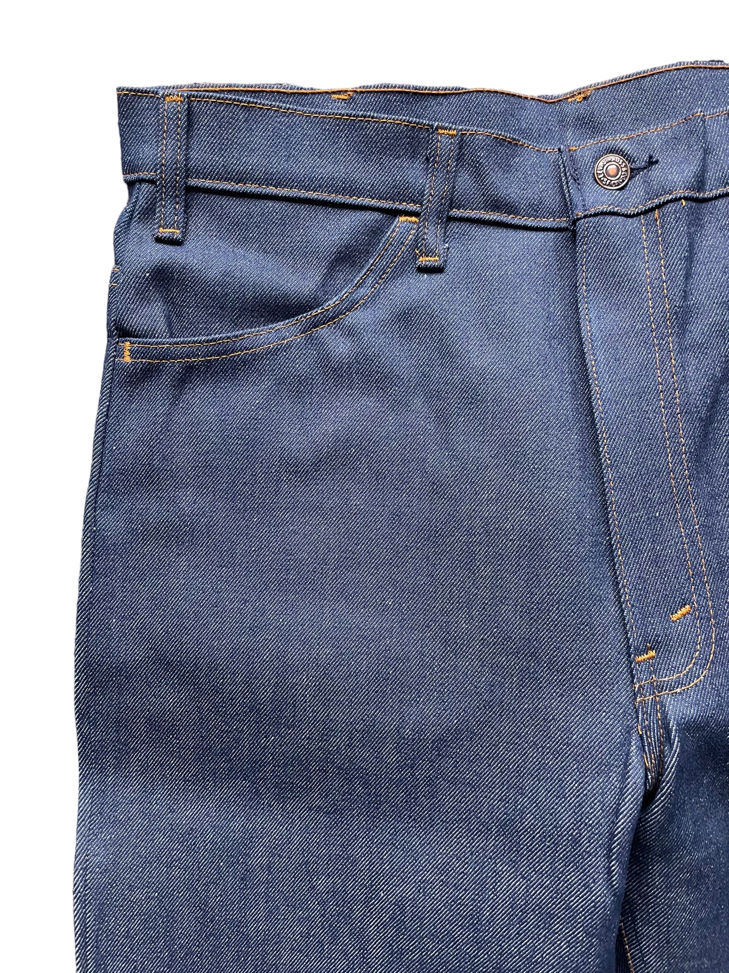 Front right pocket view of Vintage NOS Levi's 646 Bell Bottoms 36x32 | Barn Owl Vintage Seattle | Vintage Denim