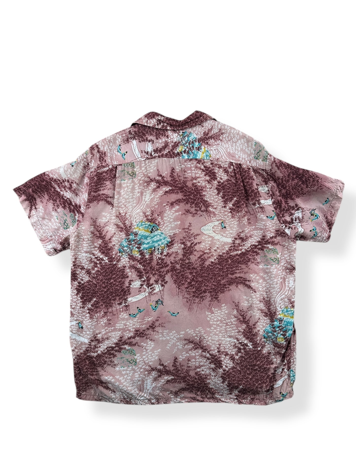 Back of Vintage Early Penney's Towncraft Aloha Shirt SZ L