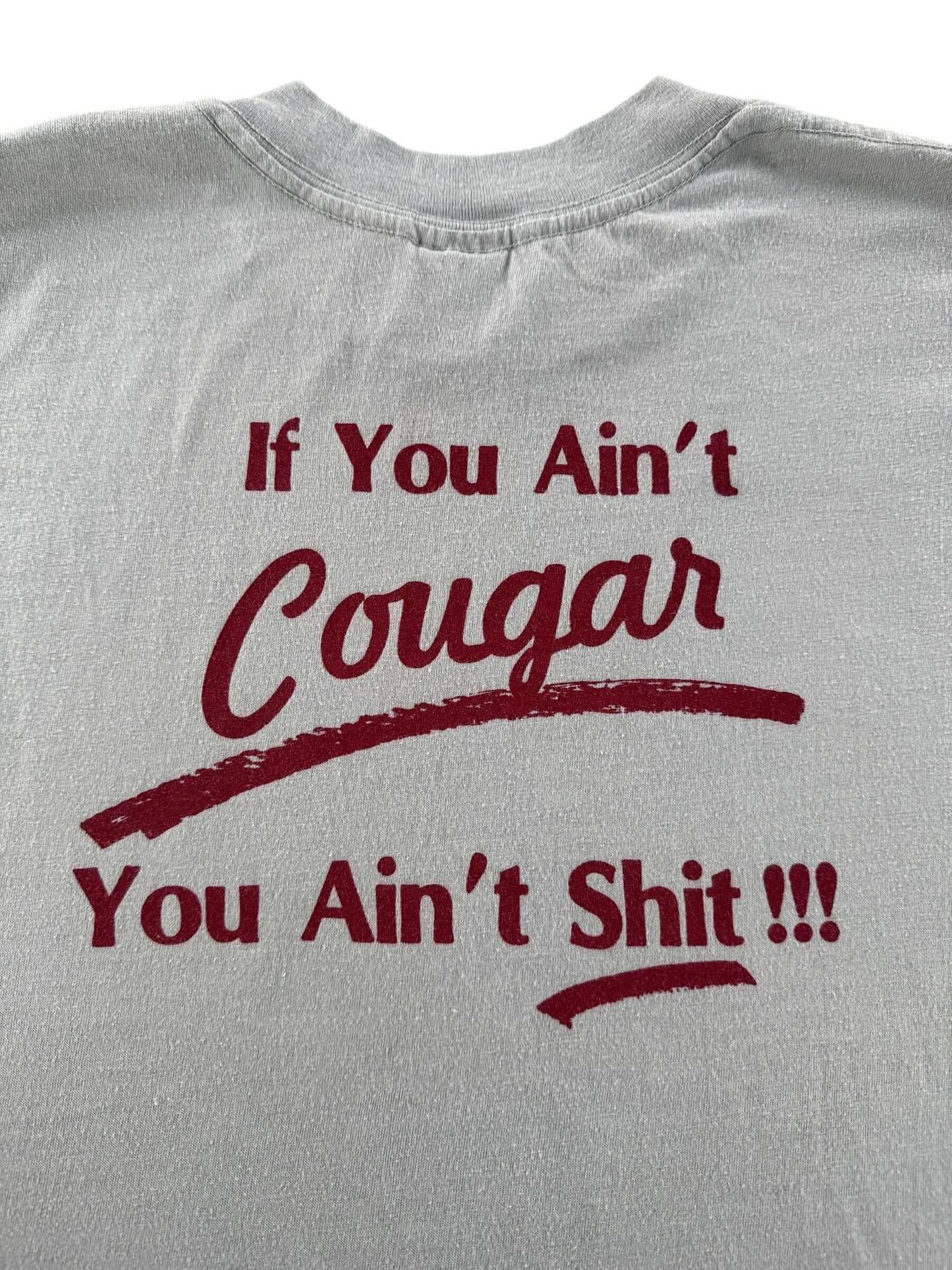 Back Graphic of Vintage Rose Busters Cougars Tee SZ L
