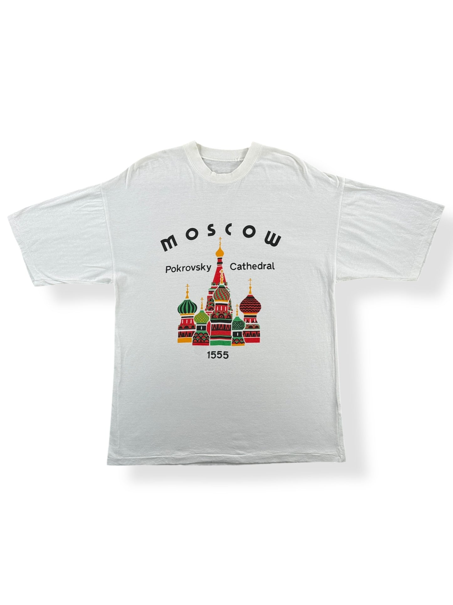 Front of Vintage Moscow St. Basil's Cathedral Tee SZ M