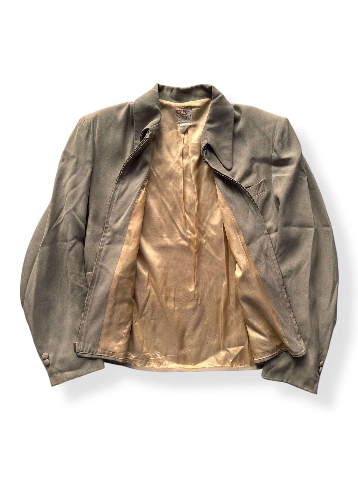 Inside of Vintage Levi's Short Horn Gabardine Jacket SZ L