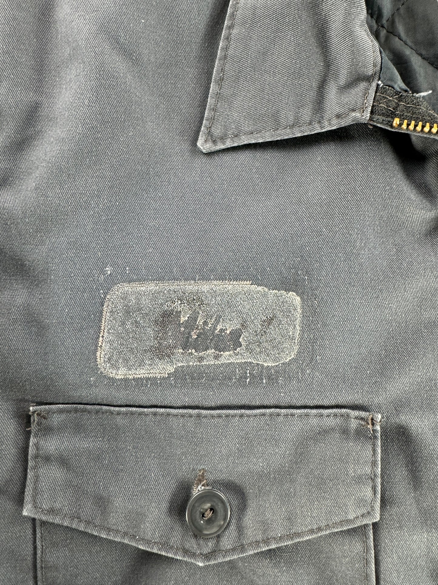 Missing Patch on Vintage Red Kap Quilted Liner Shop Jacket SZ M