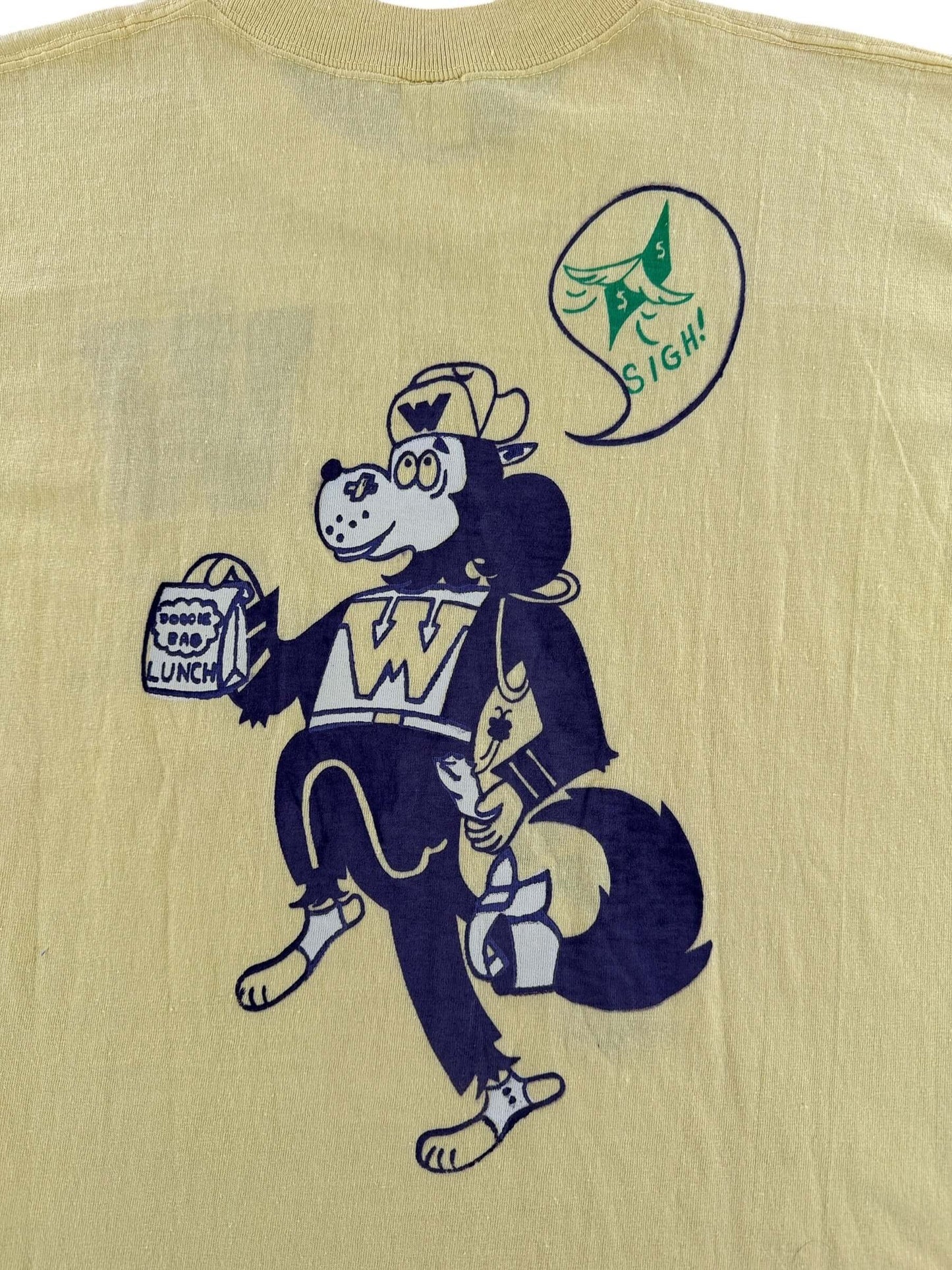 Back Graphic of Vintage 1974 Huskies Band Tee SZ XL (Fits M/L)