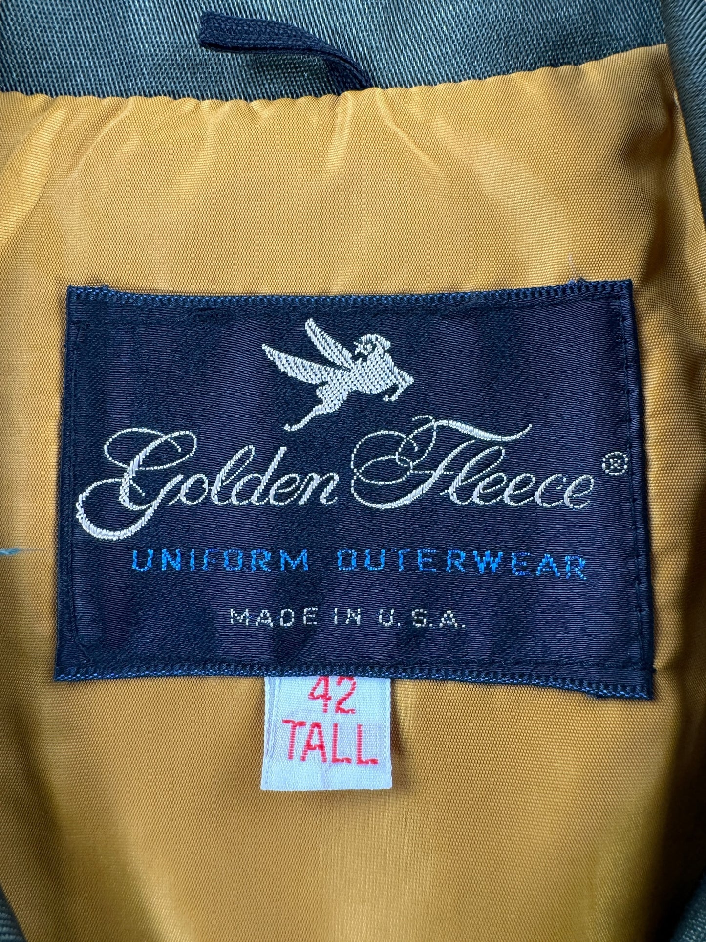 Tag on Vintage USFS Golden Fleece Cruiser Jacket SZ 42 Tall