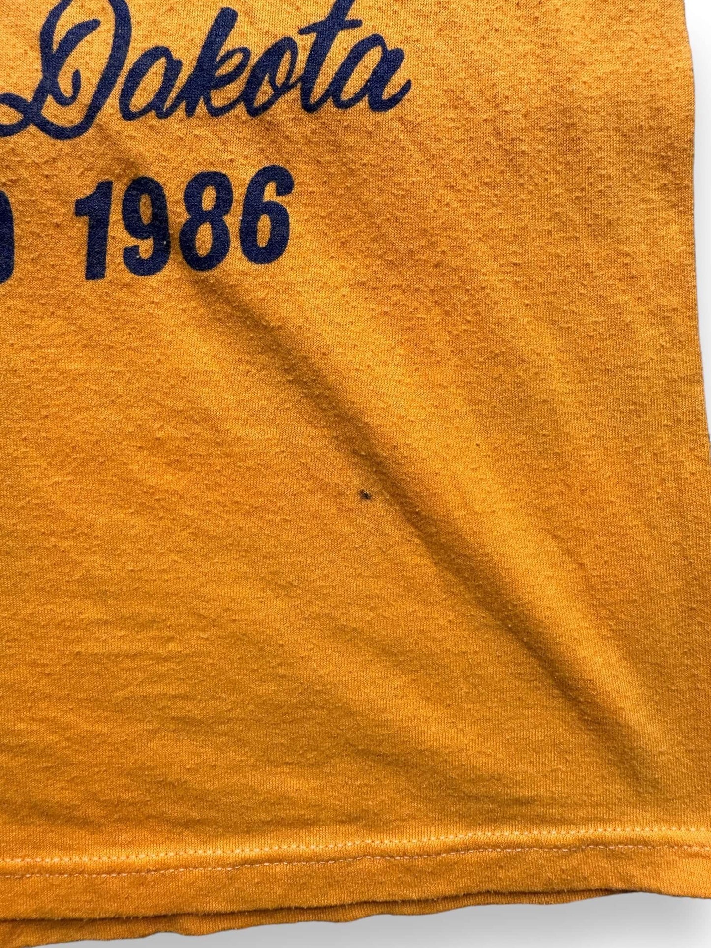 Small Stain on lower front of Vintage 1986 Sturgis Biker Tee SZ M